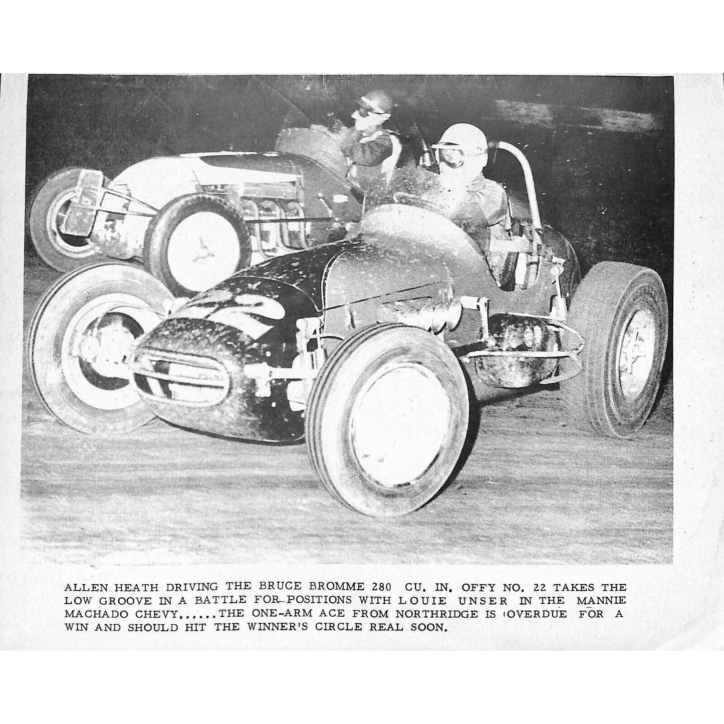 Scarce circa Oct 1962 Auto Racing CRA Big Car Program Ascot Gardena, CA 8pp.
