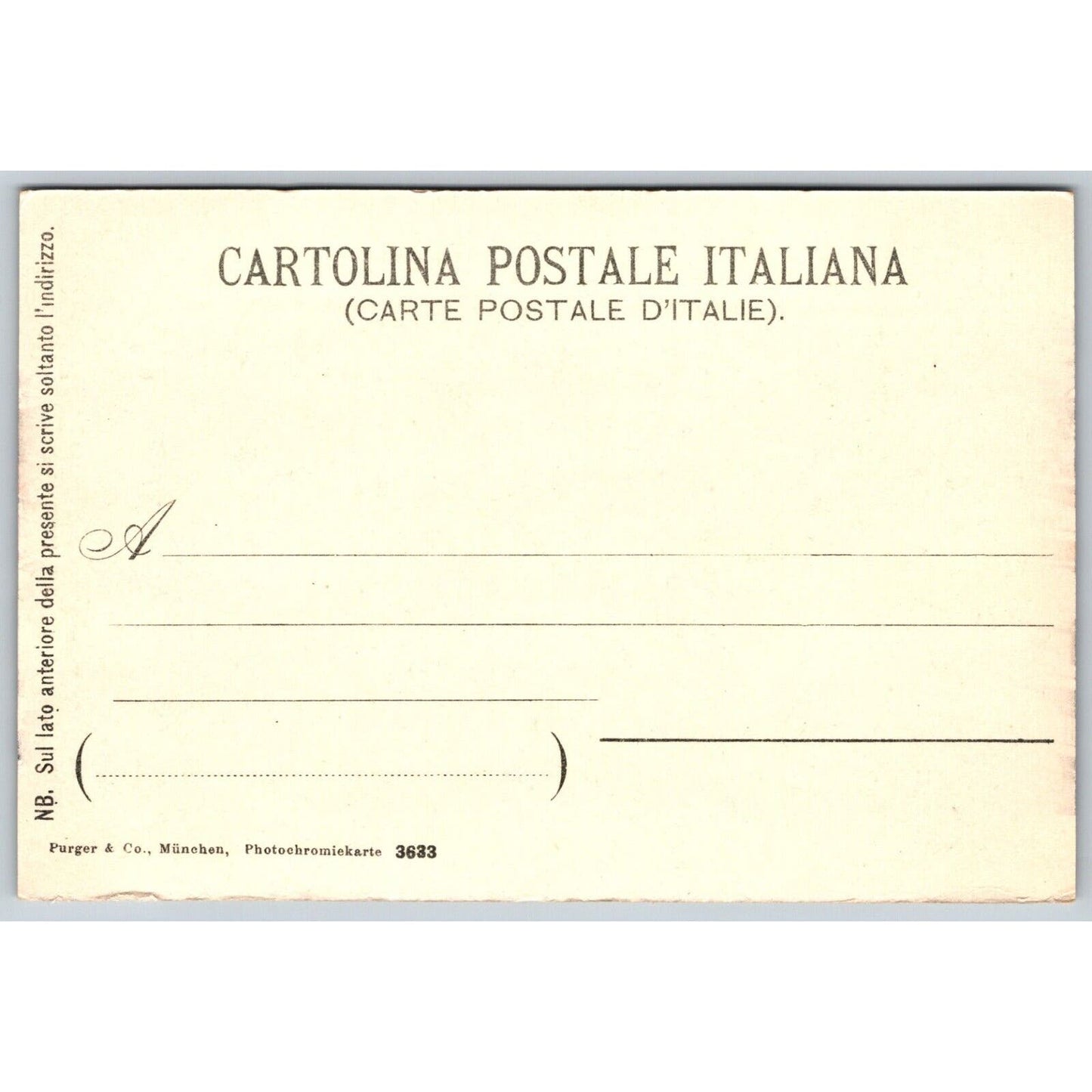 Palermo, Italy Postcard "Panorama from Porta Nuova" c1901-1907 Purger & Co. NP