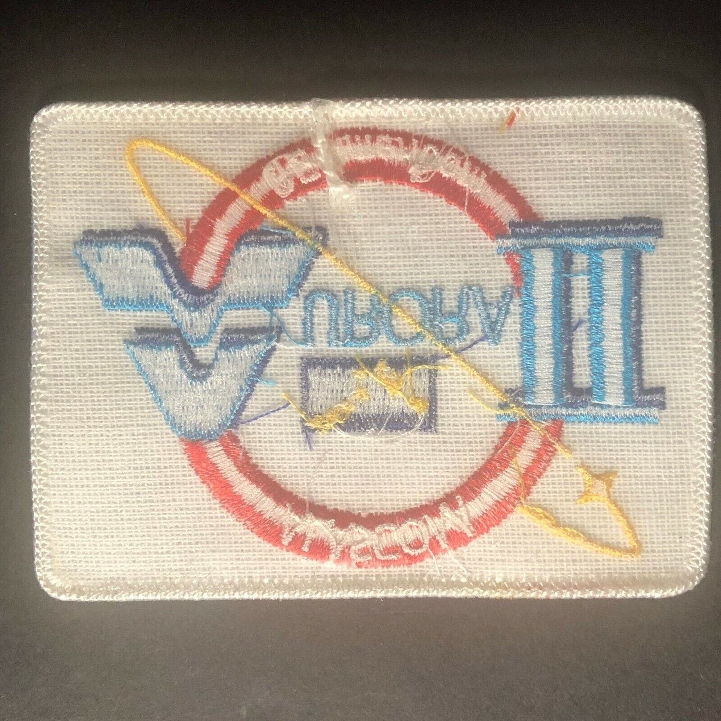 Vintage NASA Alascom Aurora II GE Americom Embroidered Patch