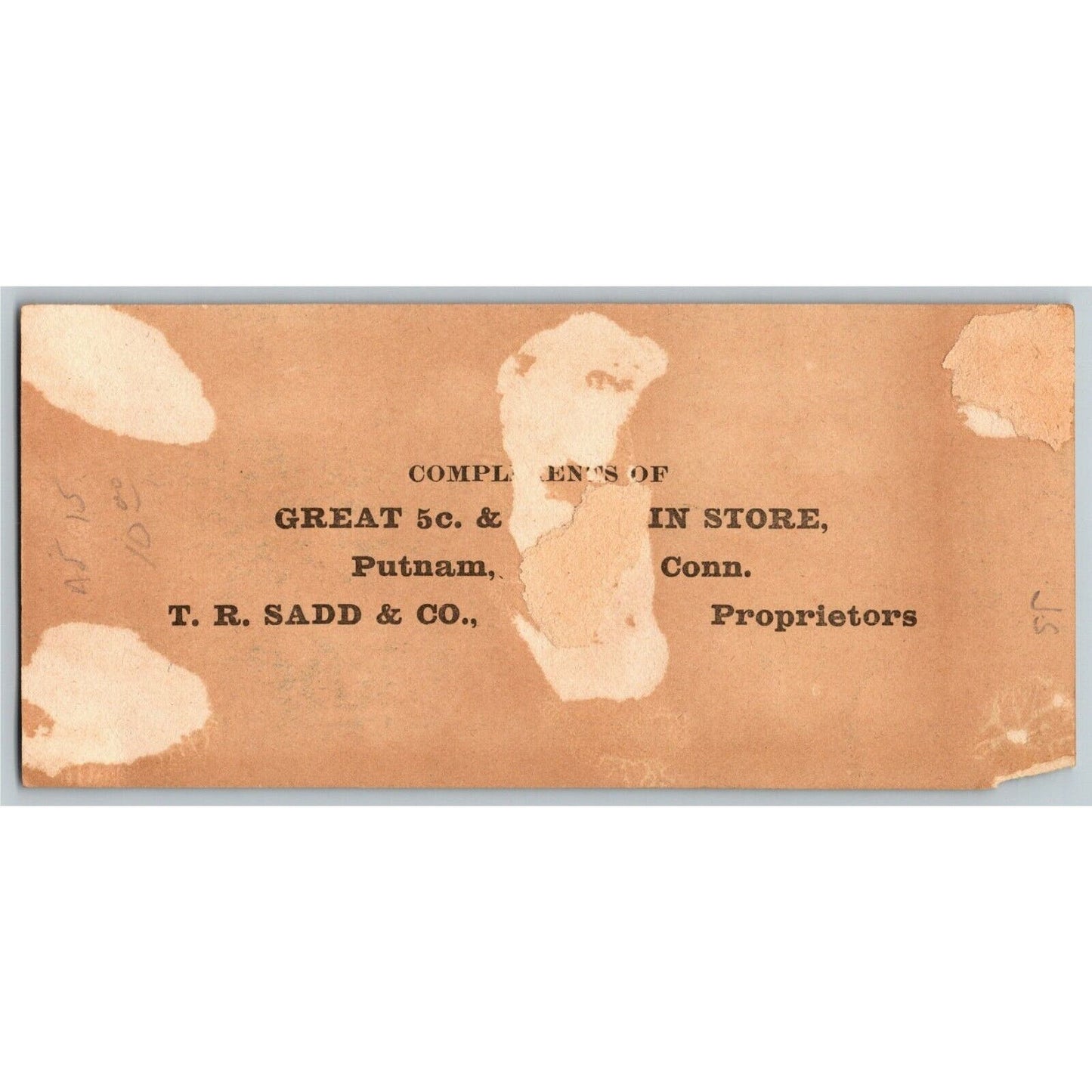 Granite Iron Ware for Kitchen and Table Cow Putnam, CONN Victorian Trade Card