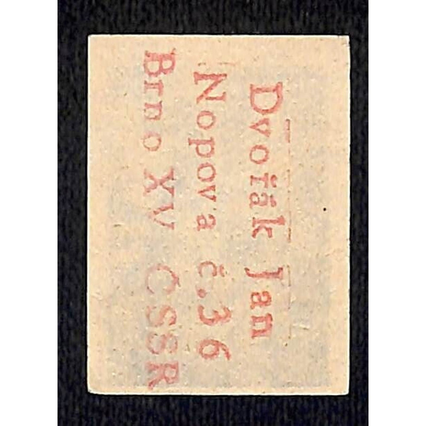 Vintage Matchbox Label Czech Český Krumlov Monument Reserve c1955-65