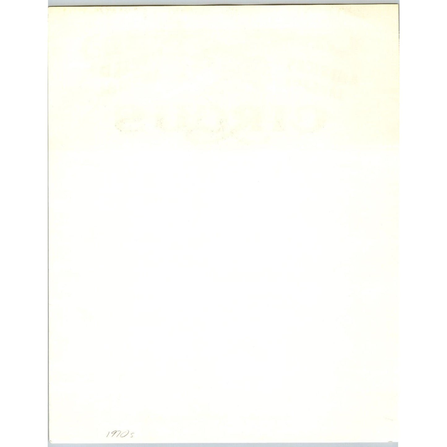Carson & Barnes Wild Animal Circus Letterhead c1970's Tiger Elephant VGC