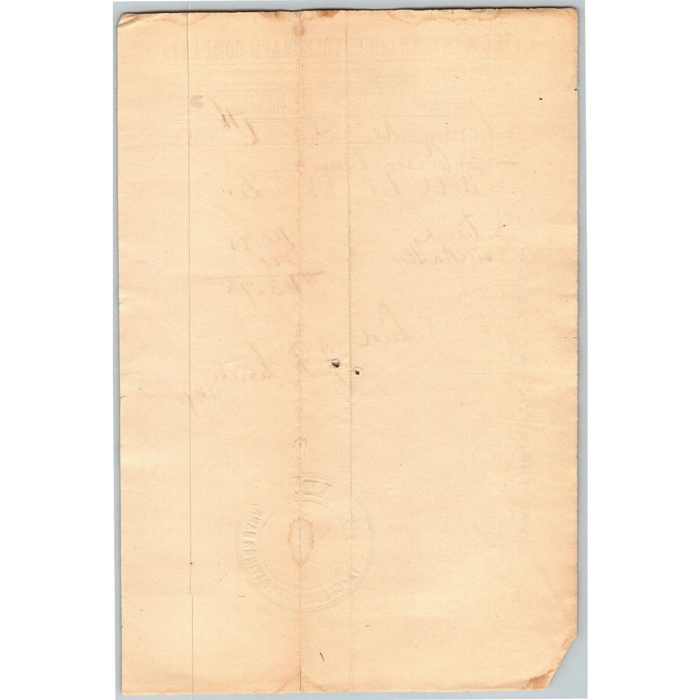 Scarce Vintage 1882 Western Union Telegraph Carson Bank Telegraph Jan Statement