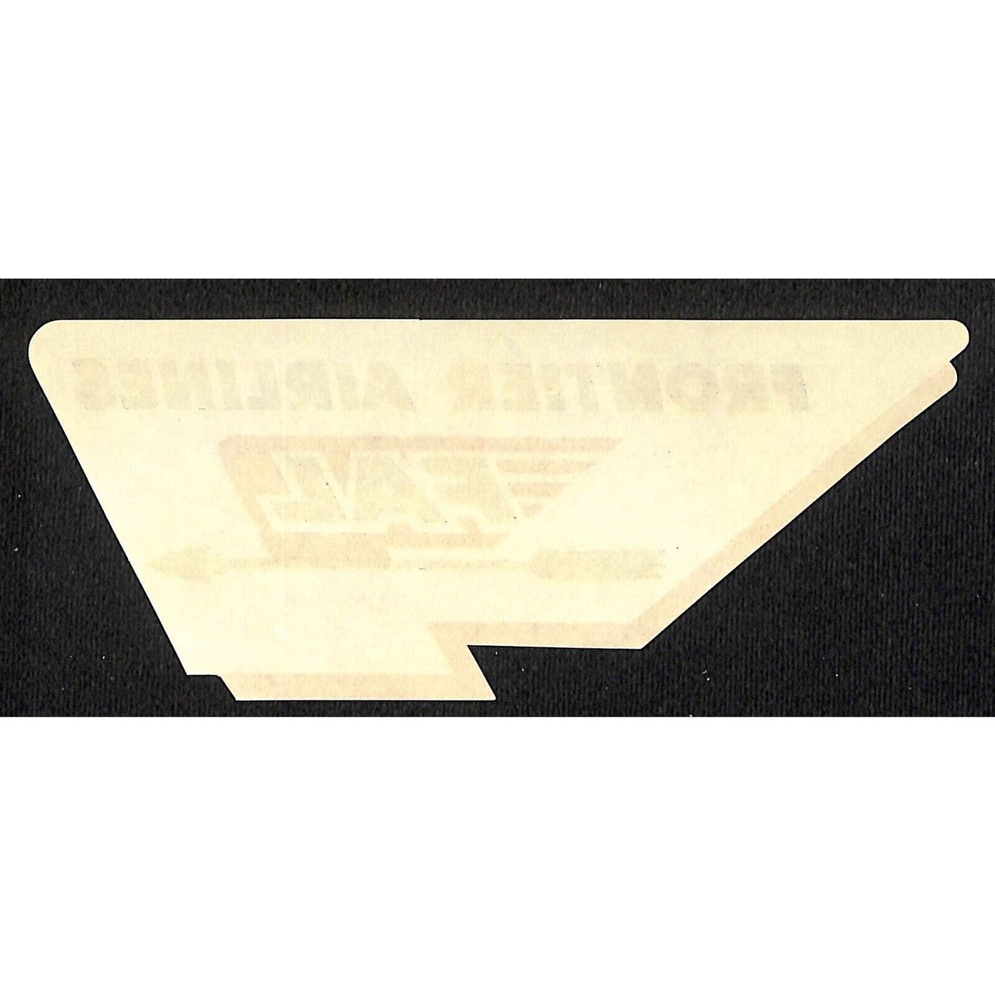 Frontier Airlines FAL Gum Label c1950's w/ Arrow ScarceVGC