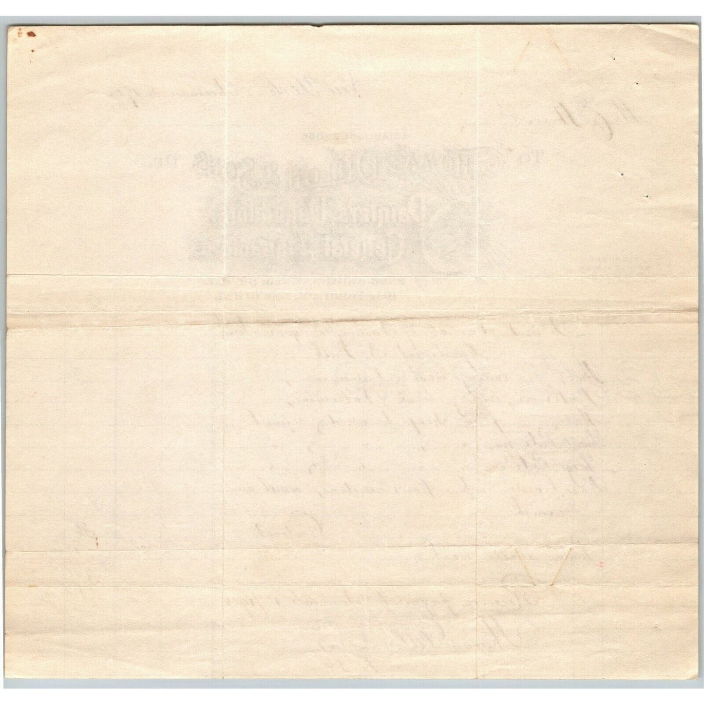 1915 "Thomas Dillon & Sons" General Contractors Billhead Letterhead 3rd Ave NYC