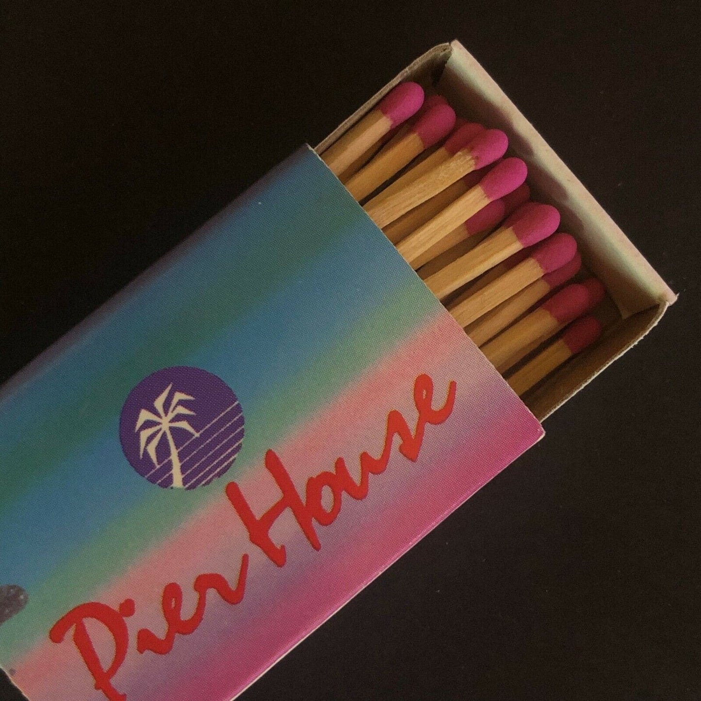 c1970's-80's Wooden Matchbox Matchbook "Pier House" Restaurant Old Town Key West