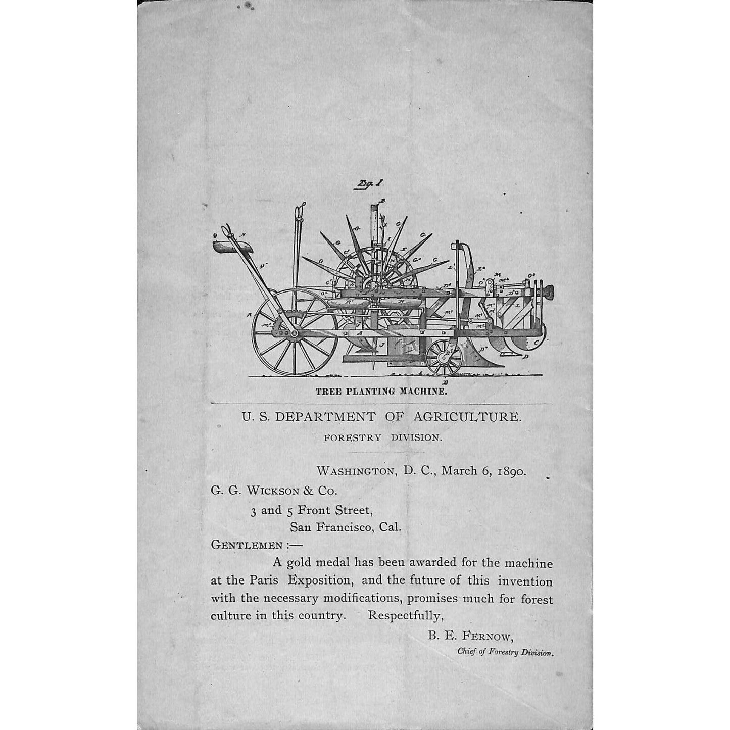 Scarce 1890 "G.C. Wickson & Co. Horticultural Implements" Catalog 8pp SF, CA