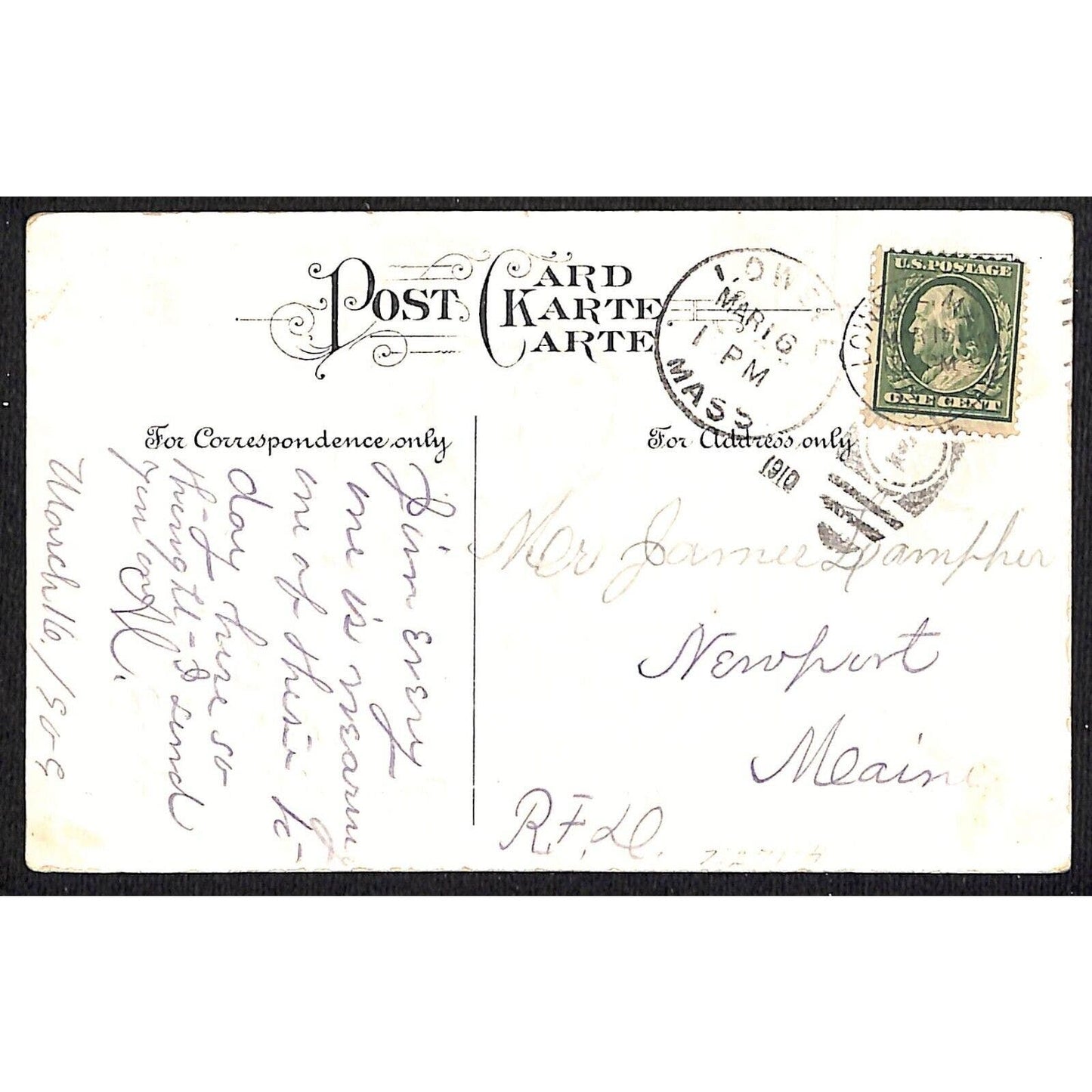 St. Patrick's Day Postcard Clover Castle Radiant Lines Gilt Embossed PM 1910