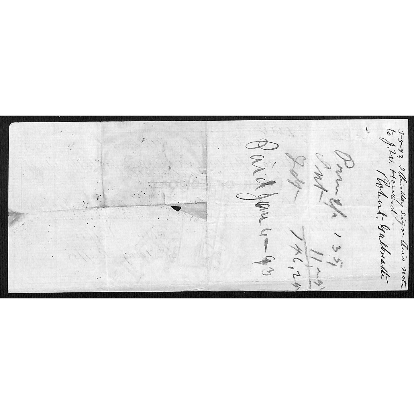Edmond, OK 1892 Territorial $135 10% Promissory Note - Scarce