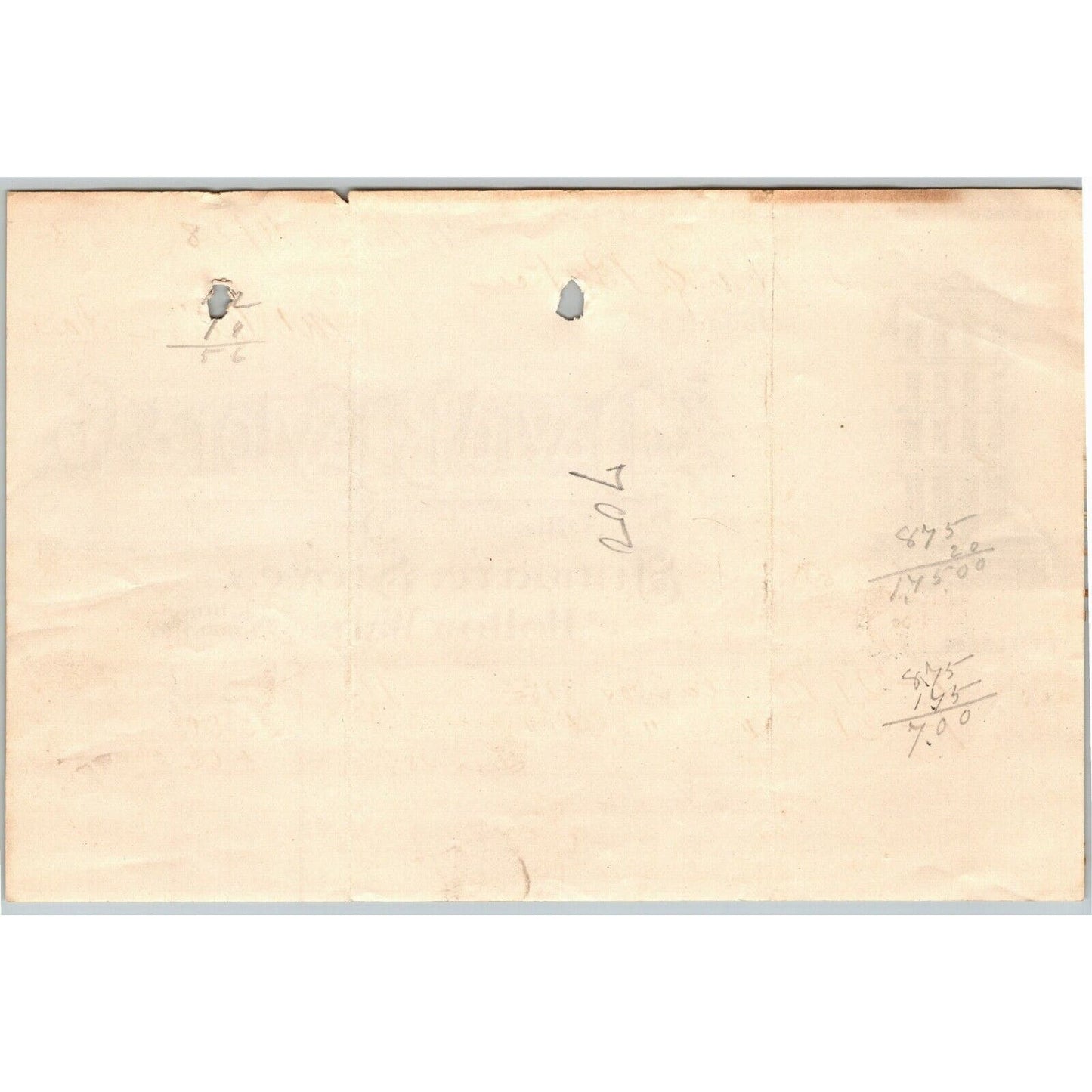 1895 Letterhead David B. Taylor & Co. Tinware Stoves Baltimore - Ephraim Baker*