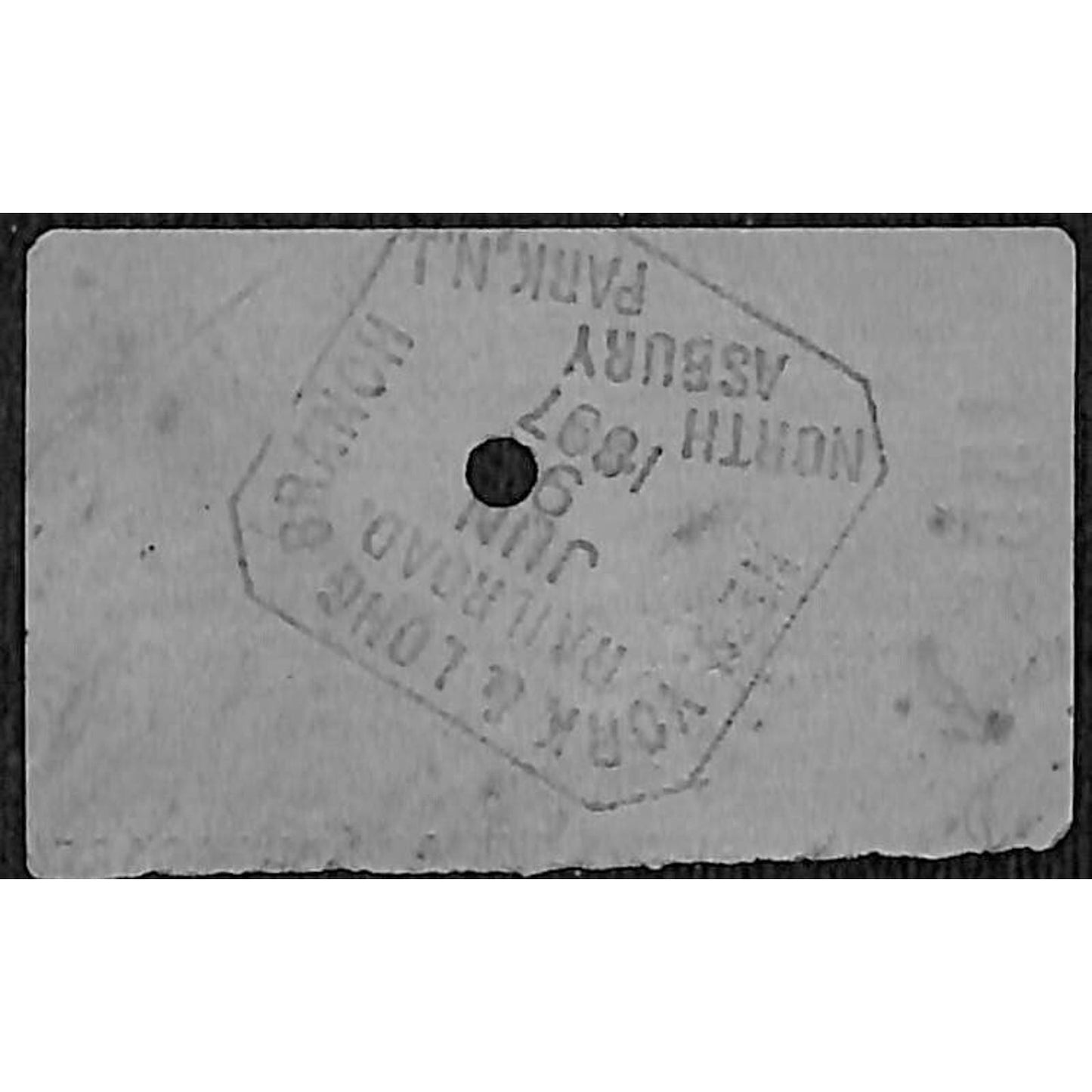 New York & Long Branch Railroad 1897 Trenton, NJ / North Asbury Park #4552