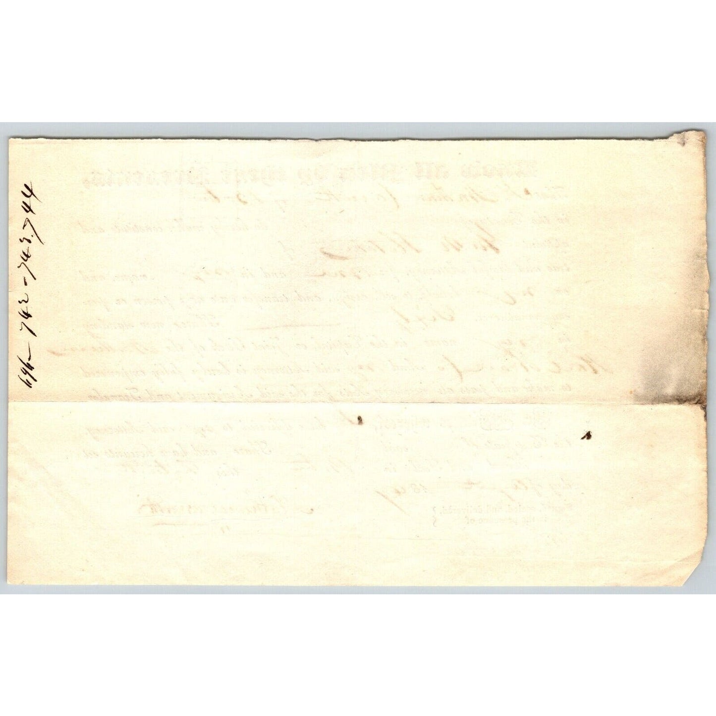 1847 Legal Document Power of Atty re: Northern Railroad Stock Nathan Carruth