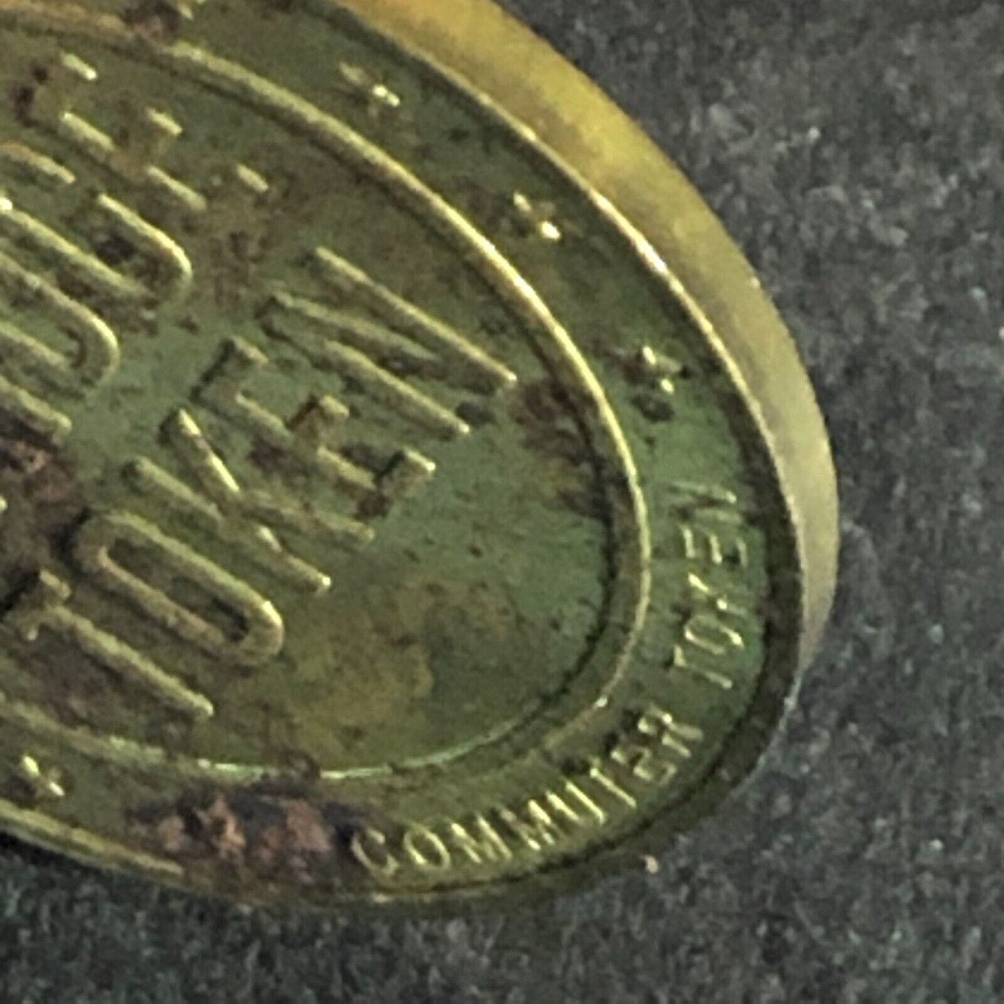 Delaware Joint Toll Bridge (PA & NJ ) Brass G/F One Passage Token 20mm
