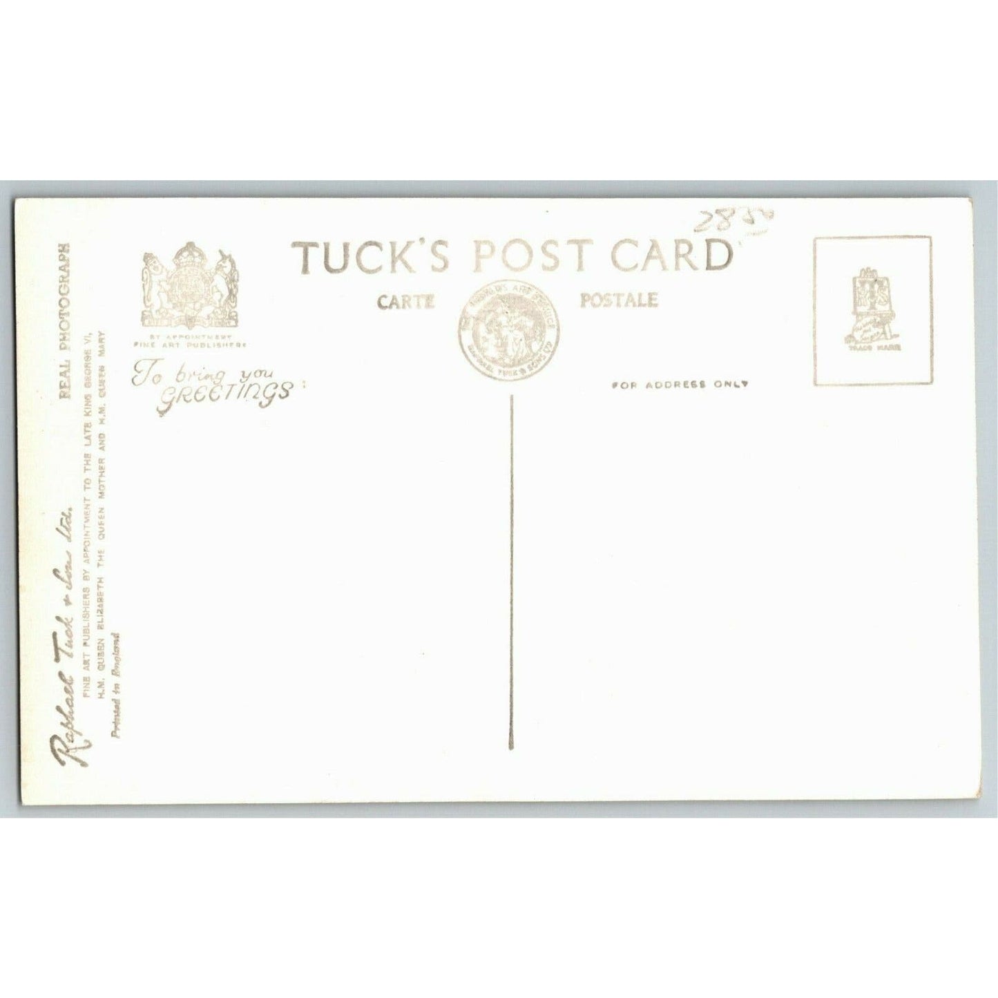 Princess Anne & Prince Charles - Portrait as Children - Tuck's RPPC Postcard