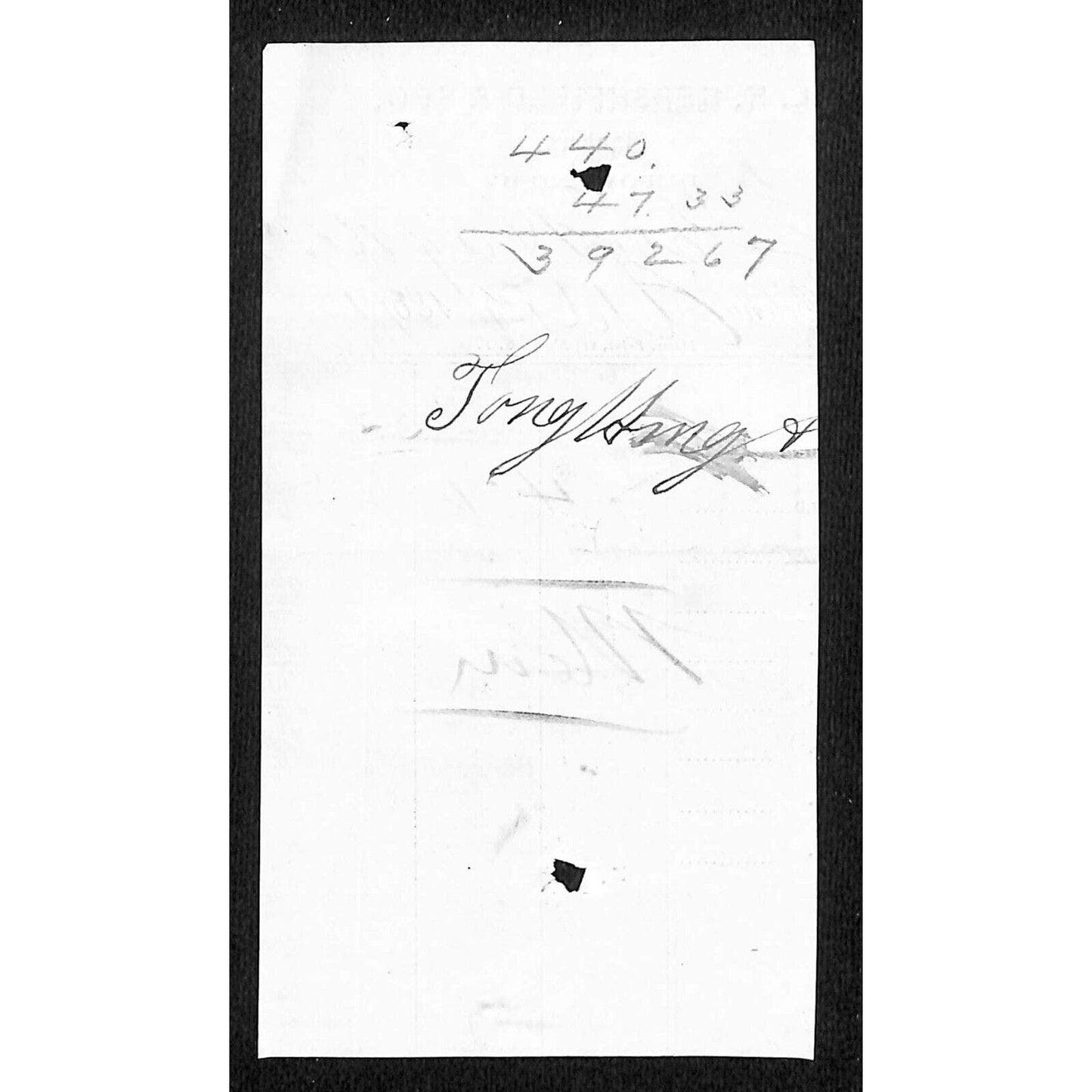 Helena Montana L.H. Hershfield & Bro. 1871 Bankers Receipt