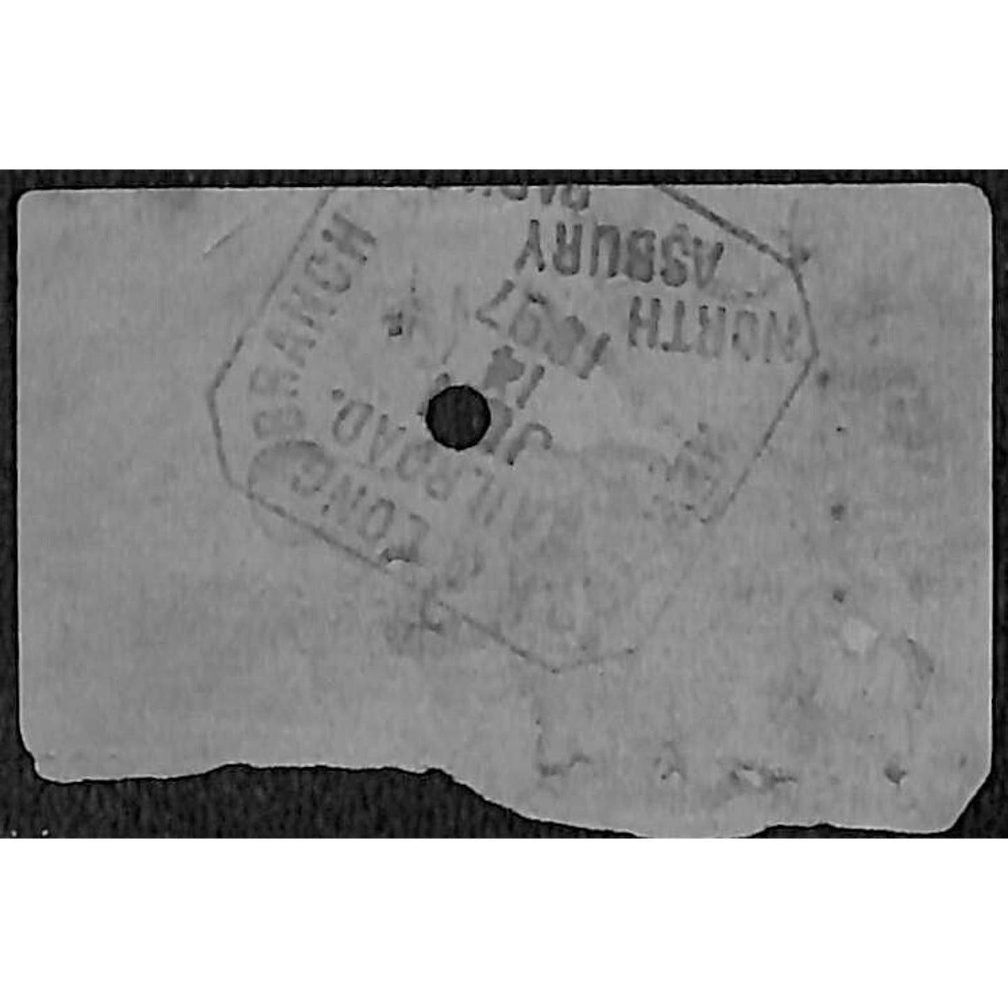 New York & Long Branch Railroad 1897 Ticket North Asbury Park Trenton #4553