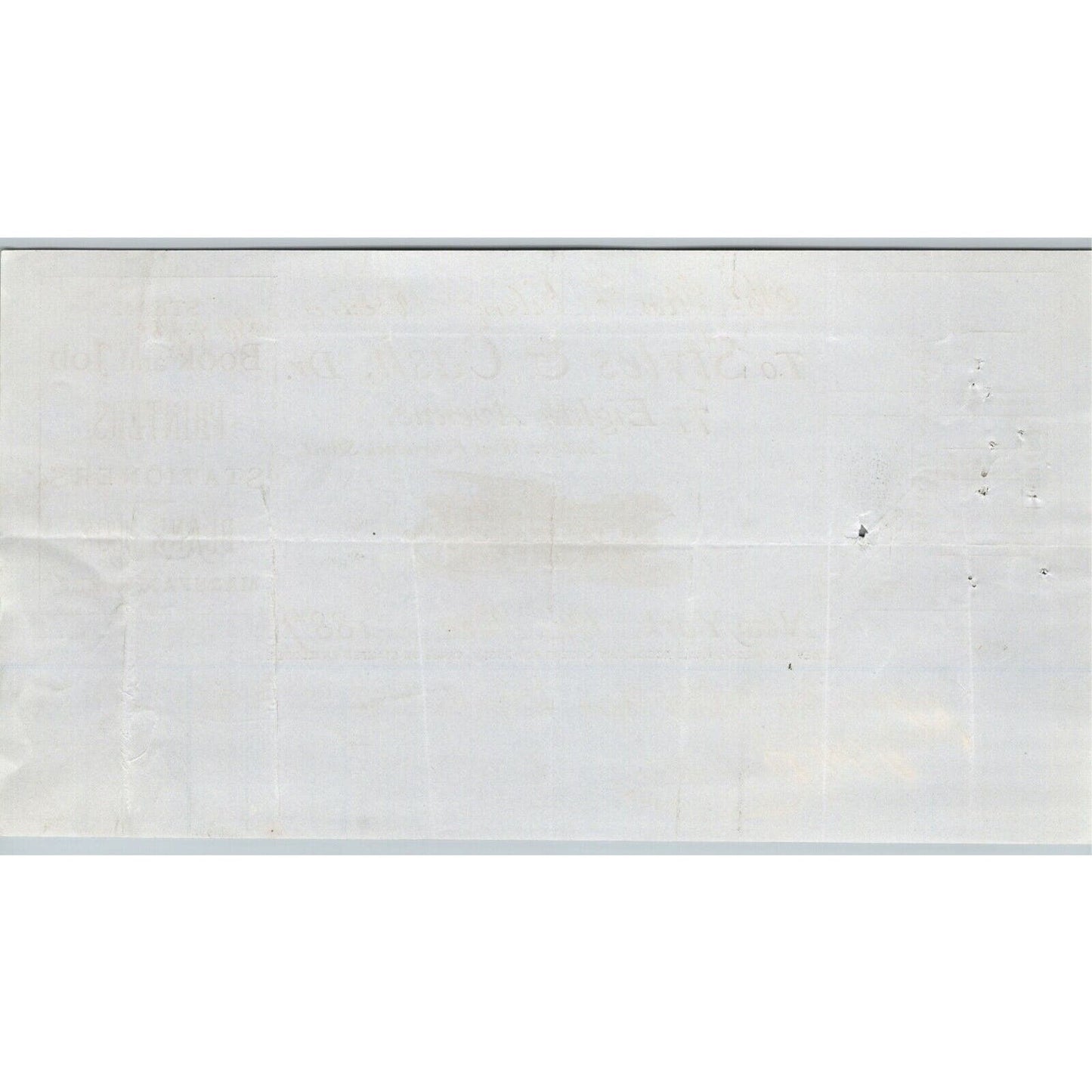 1887 Styles & Cash Stationers Book Printers Billhead Letterhead 77 8th Ave NYC
