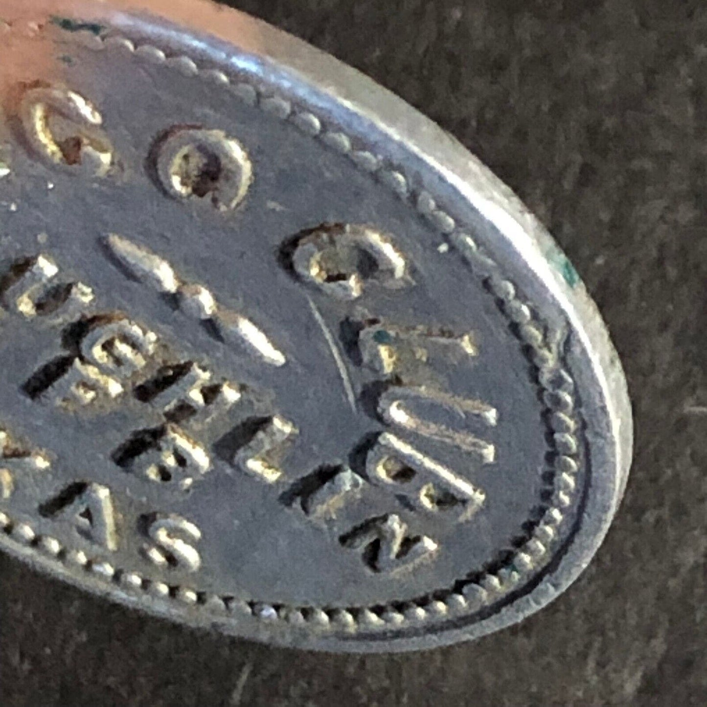 NCO Club Laughlin AFB Texas G/F 5c Aluminum Token 22.3mm Very Scarce