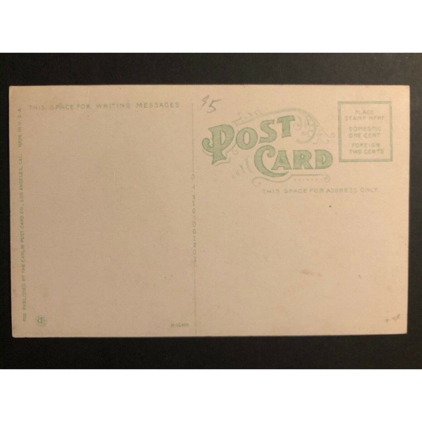 Vintage Postcard - Long Beach, California at Night