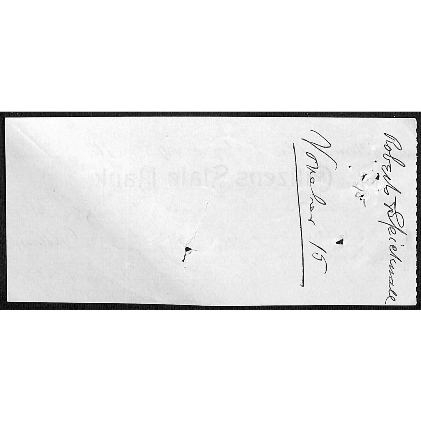 El Reno, OK 1898 Territorial "Roberts & Spicknall" Bank Check - Scarce