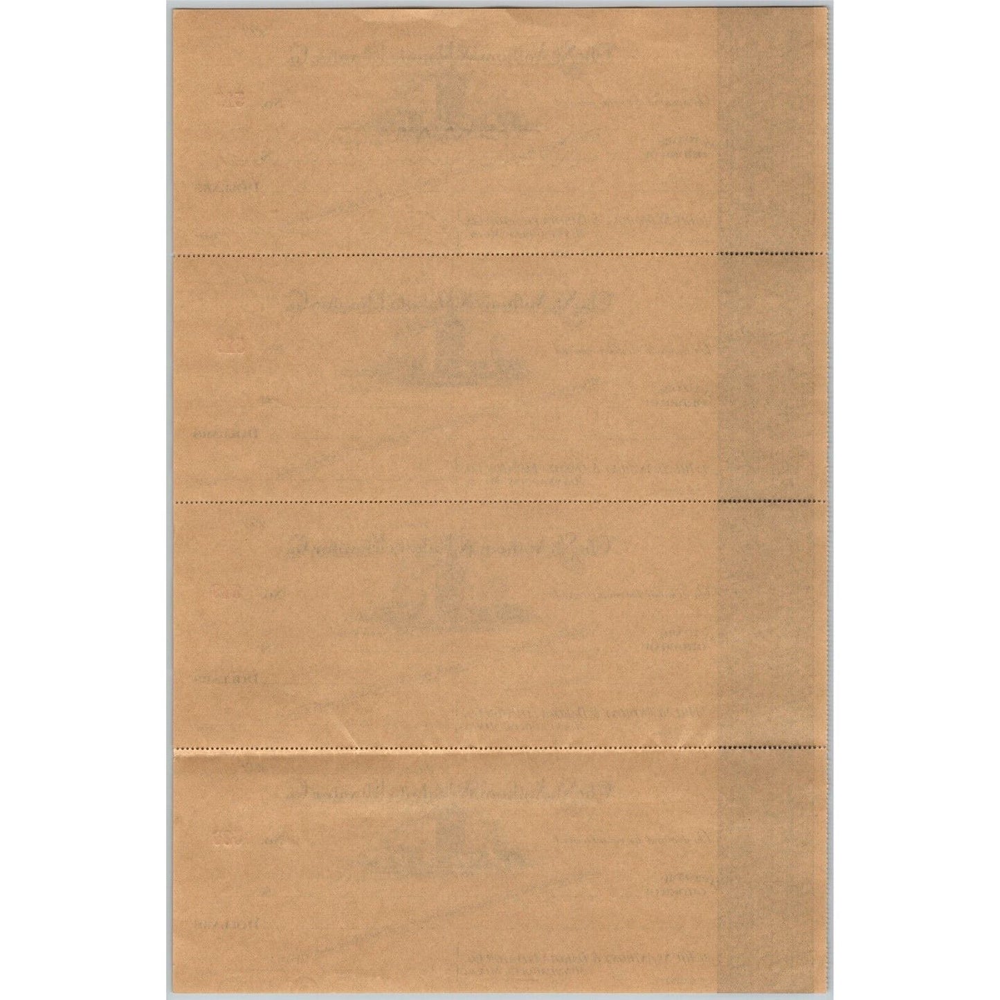 Minneapolis, MN St. Anthony & Dakota Elevator Co. Bank Check Sheet 1930 - 1939