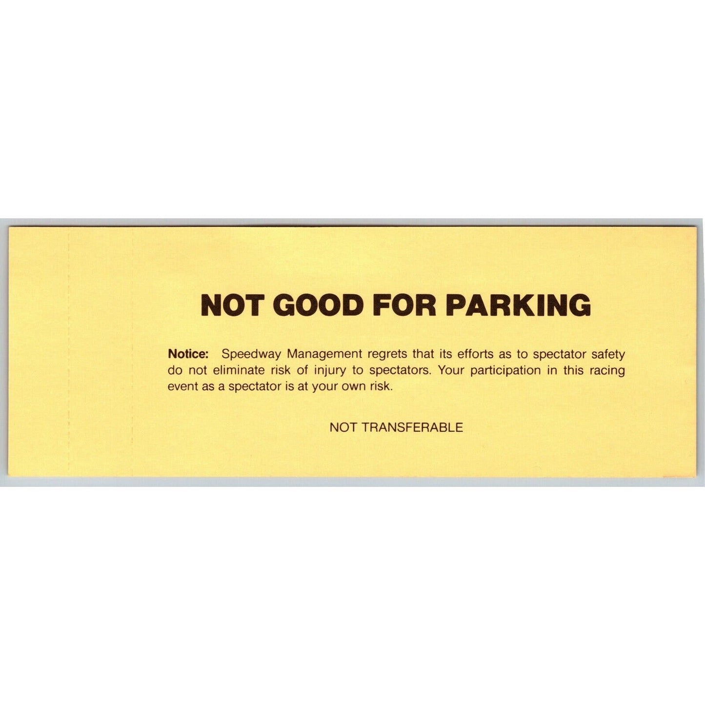 1995 Indy 500 Practice Day Tower Suites Unused Ticket IMS Indianapolis #46