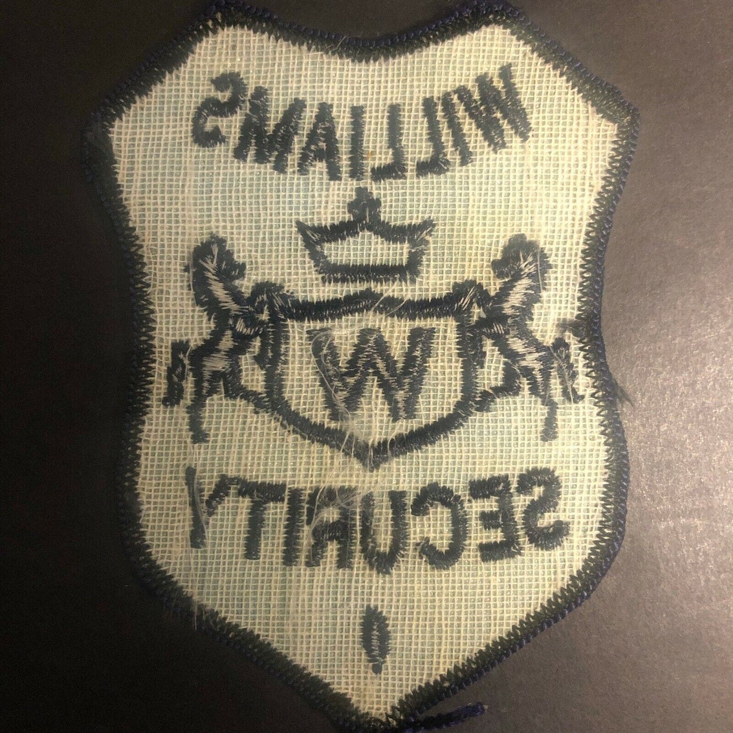 Vintage c1960's-70's "Williams Security" Embroidered Patch