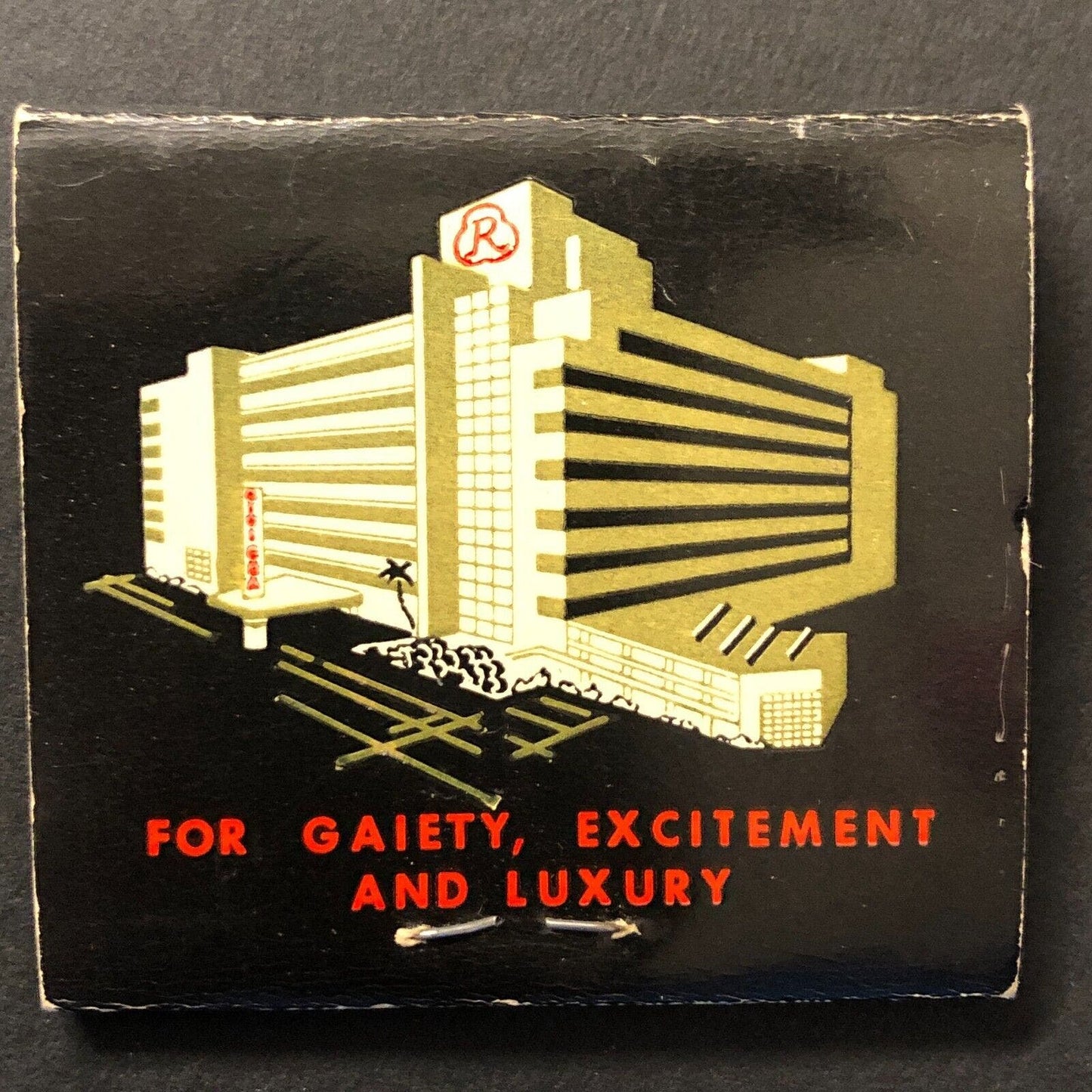 Hotel Riviera Las Vegas Matchbook "Hickory Room" Full c1955-65 VGC Scarce