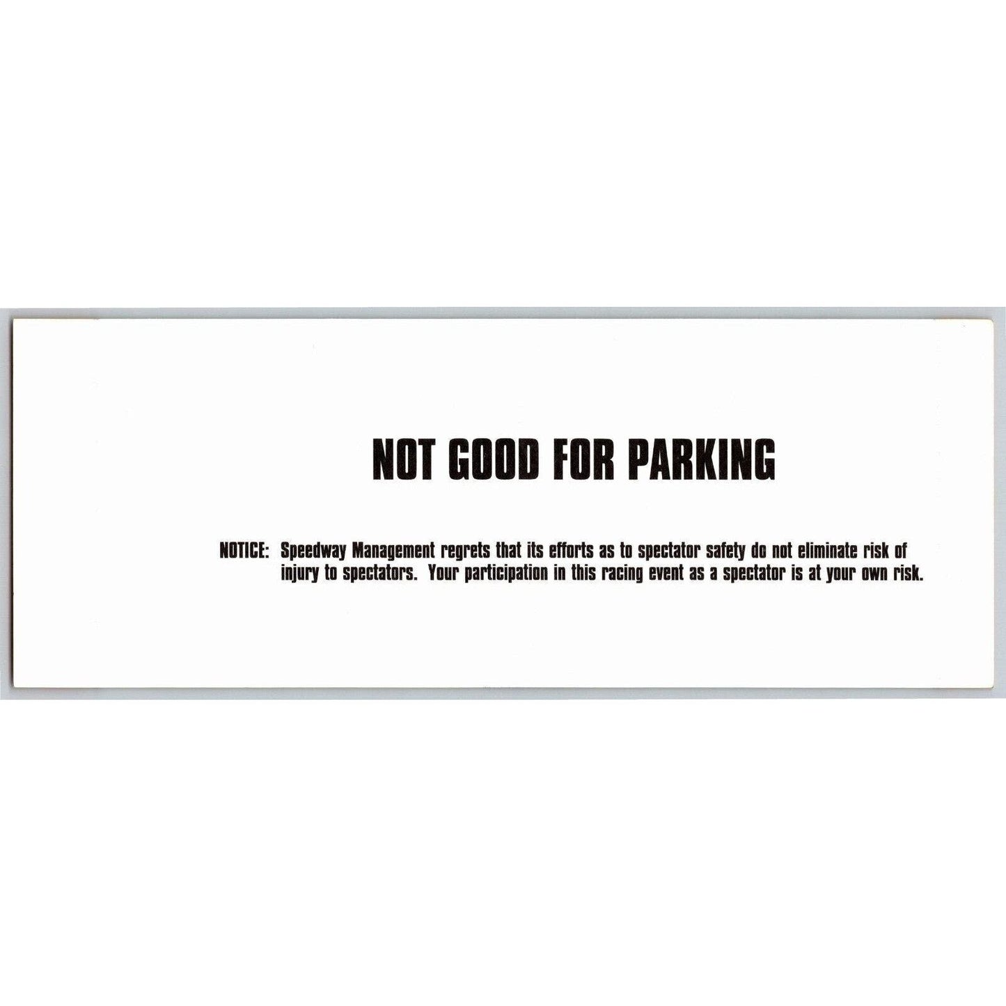 2000 Indy 500 (Sunday Bump Day Time Trials) Pagoda Terrace Unused Ticket IMS #25