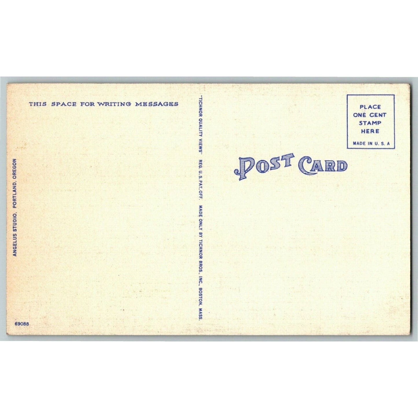Vintage Linen Postcard Oneonta Gorge, Columbia River Highway, Oregon Unposted