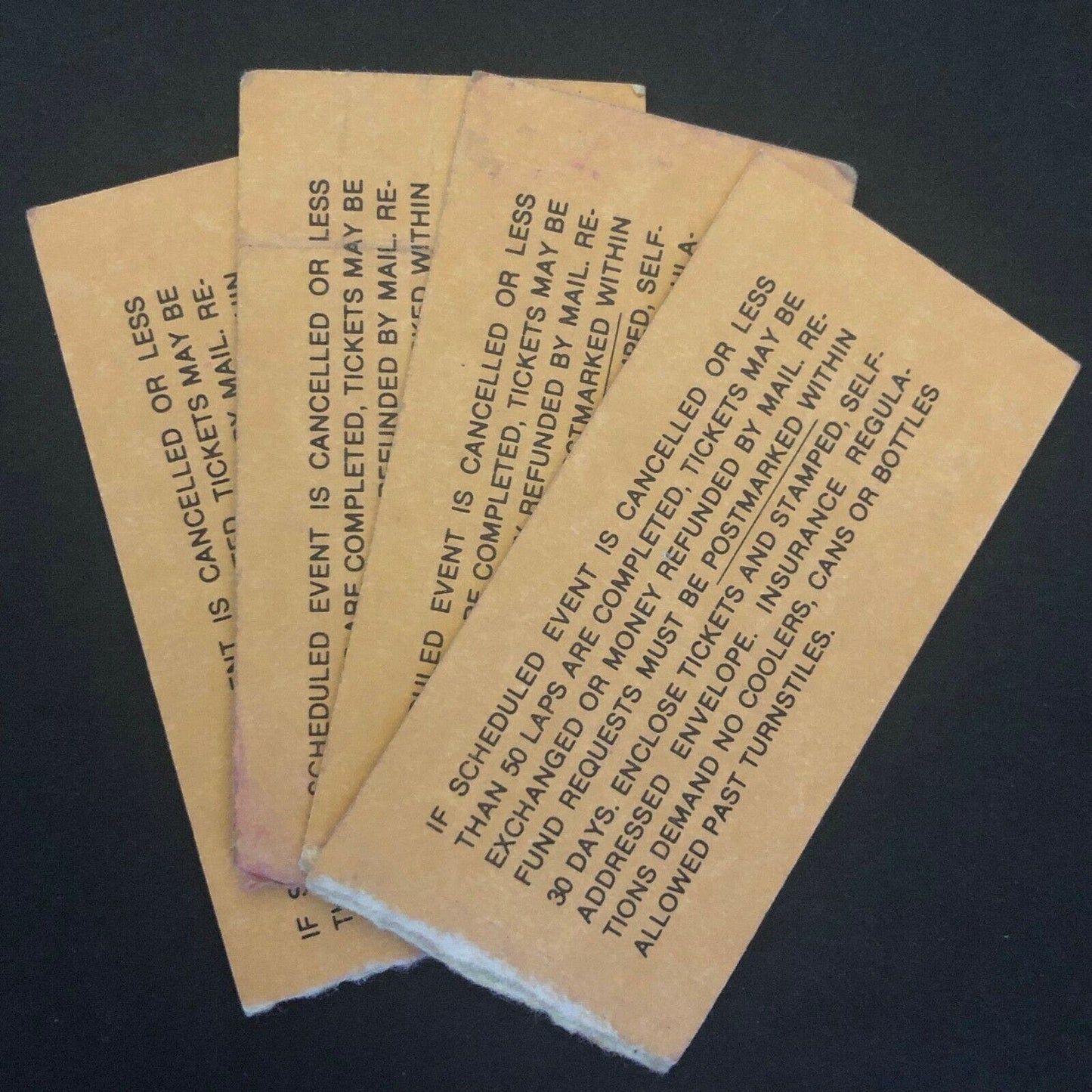 4 1979 Du Quoin State Fair USAC 100 Mile Late Model Stock Car Race Ticket Stubs