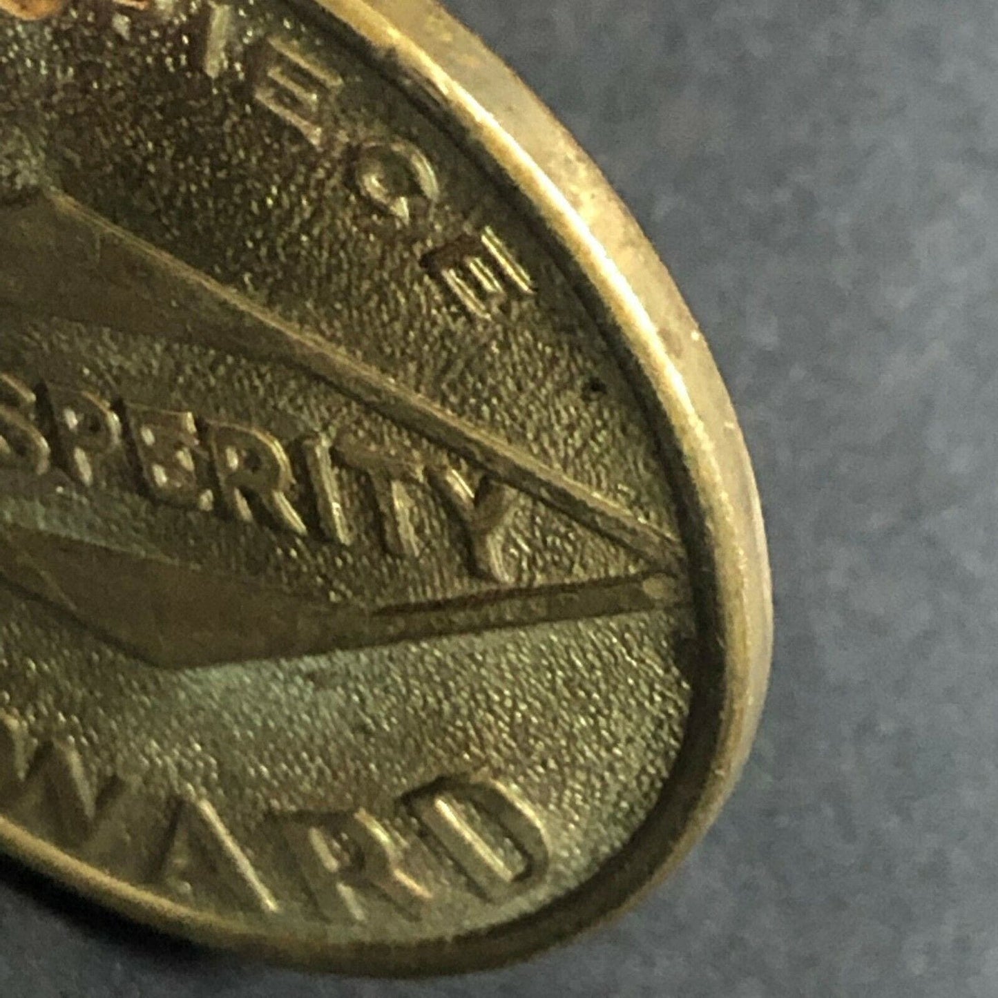 Vintage 32mm Brass "Pocket Piece Prosperity Award" Token 722