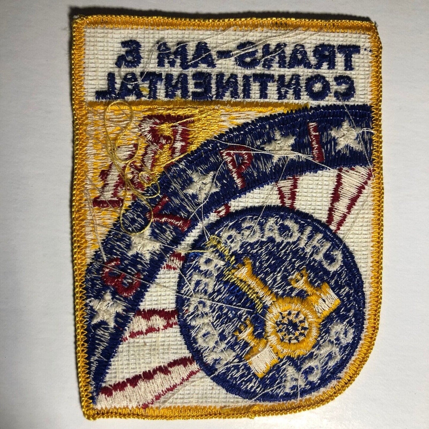 1973 RA Chicago Region Trans-Am & Continental SCCA Vintage Embr. Patch Scarce