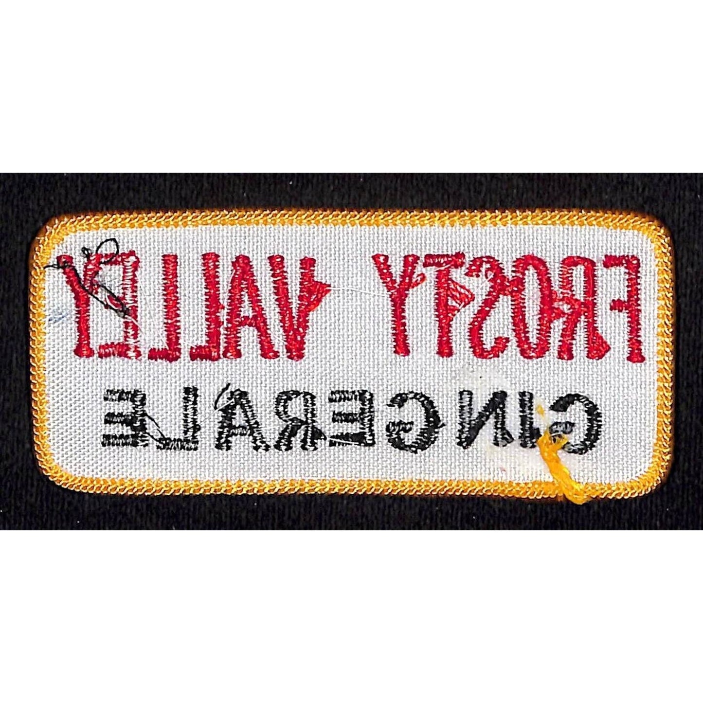 Frosty Valley Ginger Ale Embroidered Soda Patch c1940's-1950's ? Scarce