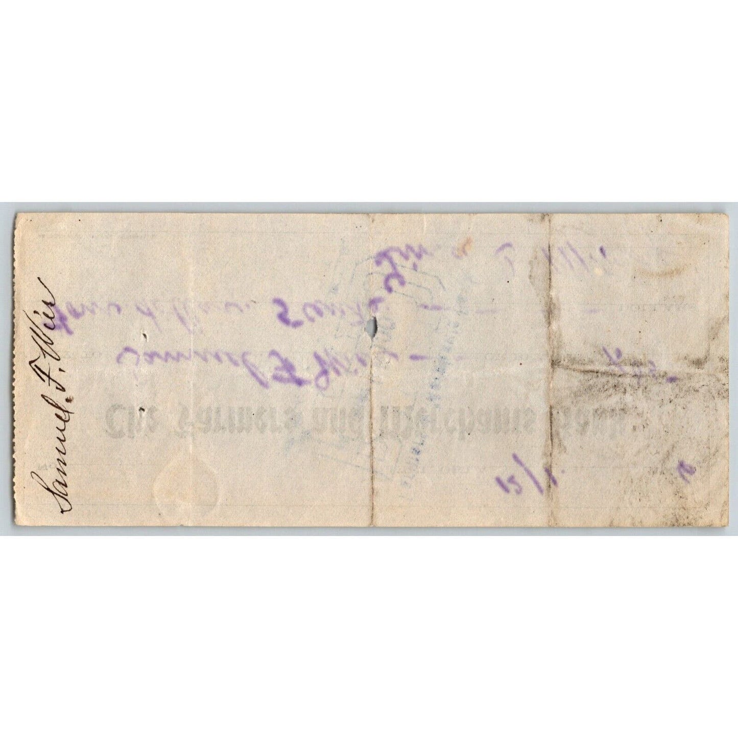 Kiel, Oklahoma Territorial 1906 "Farmers and Merchants Bank" Check - Scarce