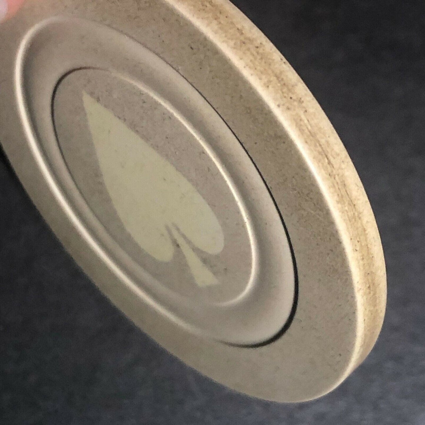 Vintage Monarch Spade SPE Clay Poker Chip - Eisenstadt Collection