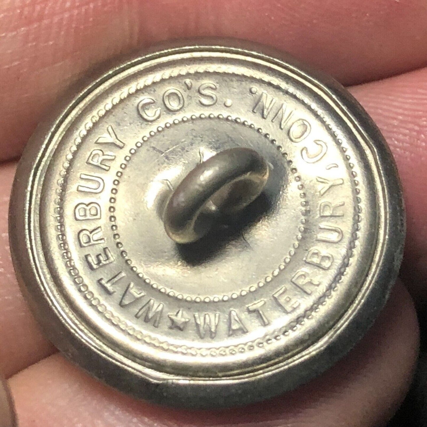 Long Island Railroad "LI" Brass Uniform Button - 3/4" Waterbury CO's CONN.