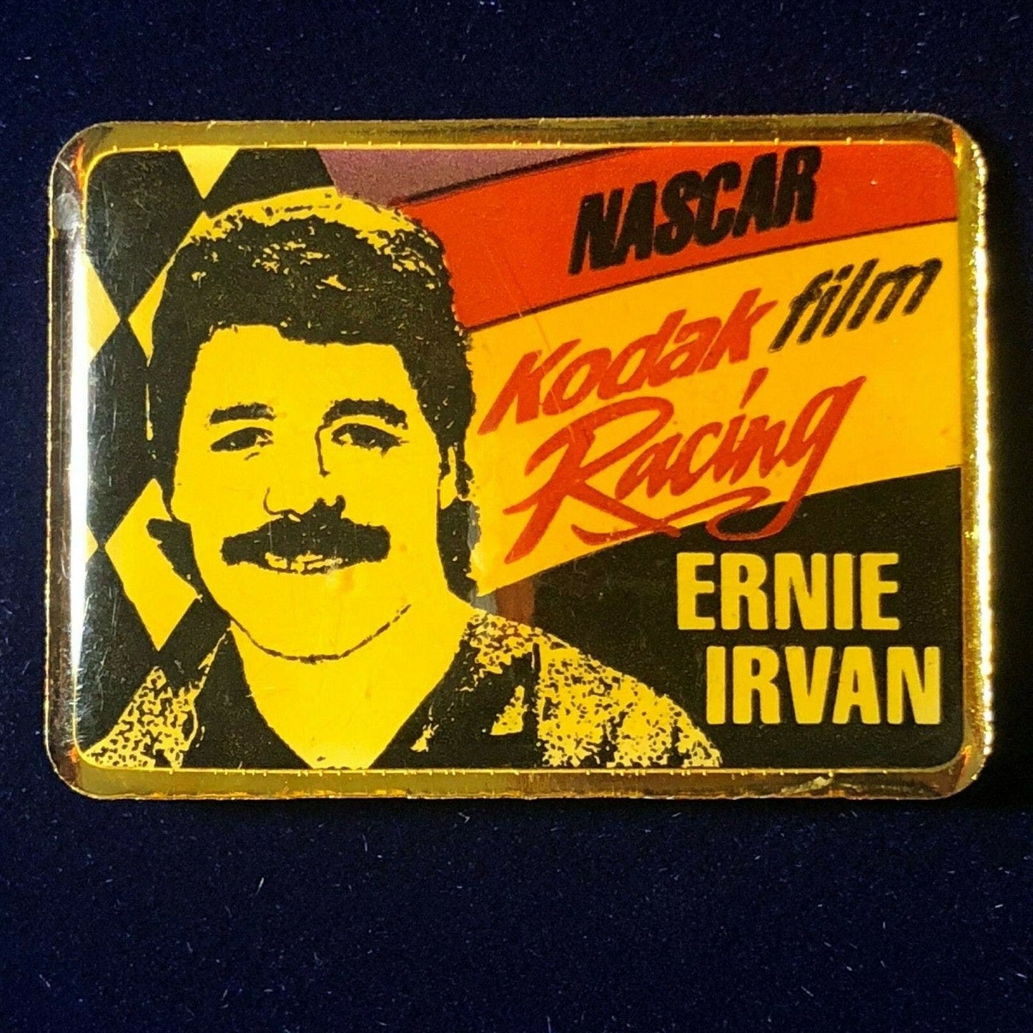 Vintage Kodak Lapel Hat Pin - Ernie Irvan #4 NASCAR Racing