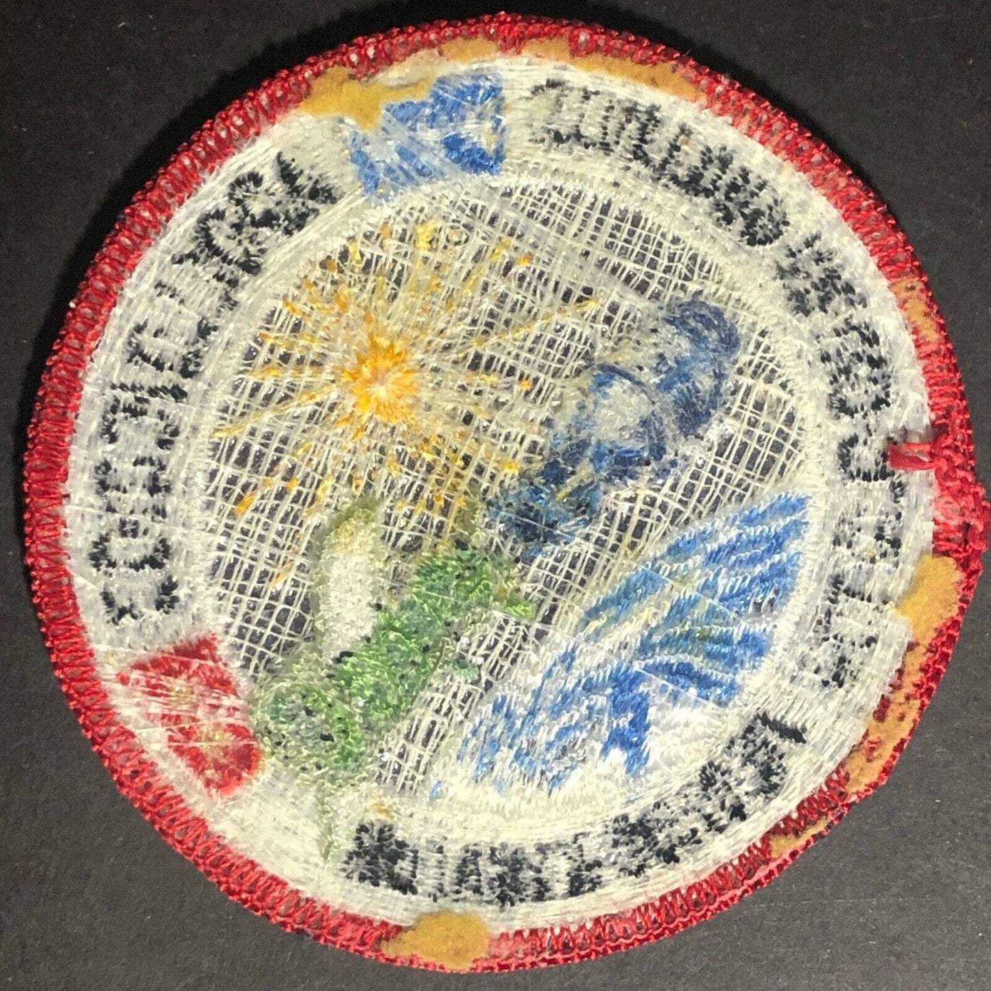 Vintage NASA Apollo Soyuz Crew Embroidered Patch 3"