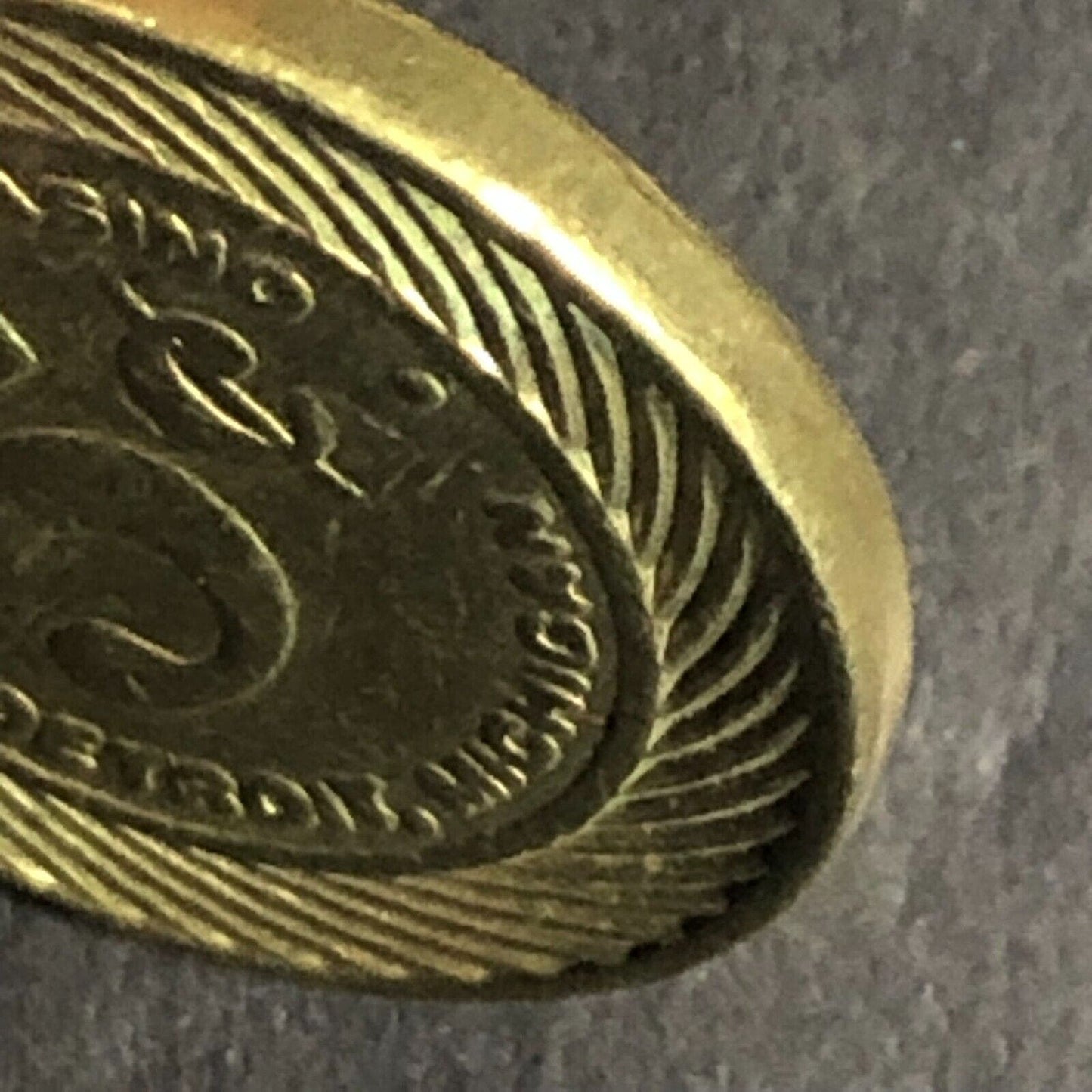 Motor City Casino Detroit, MI Brass "Five Cent Gaming Token" 20mm
