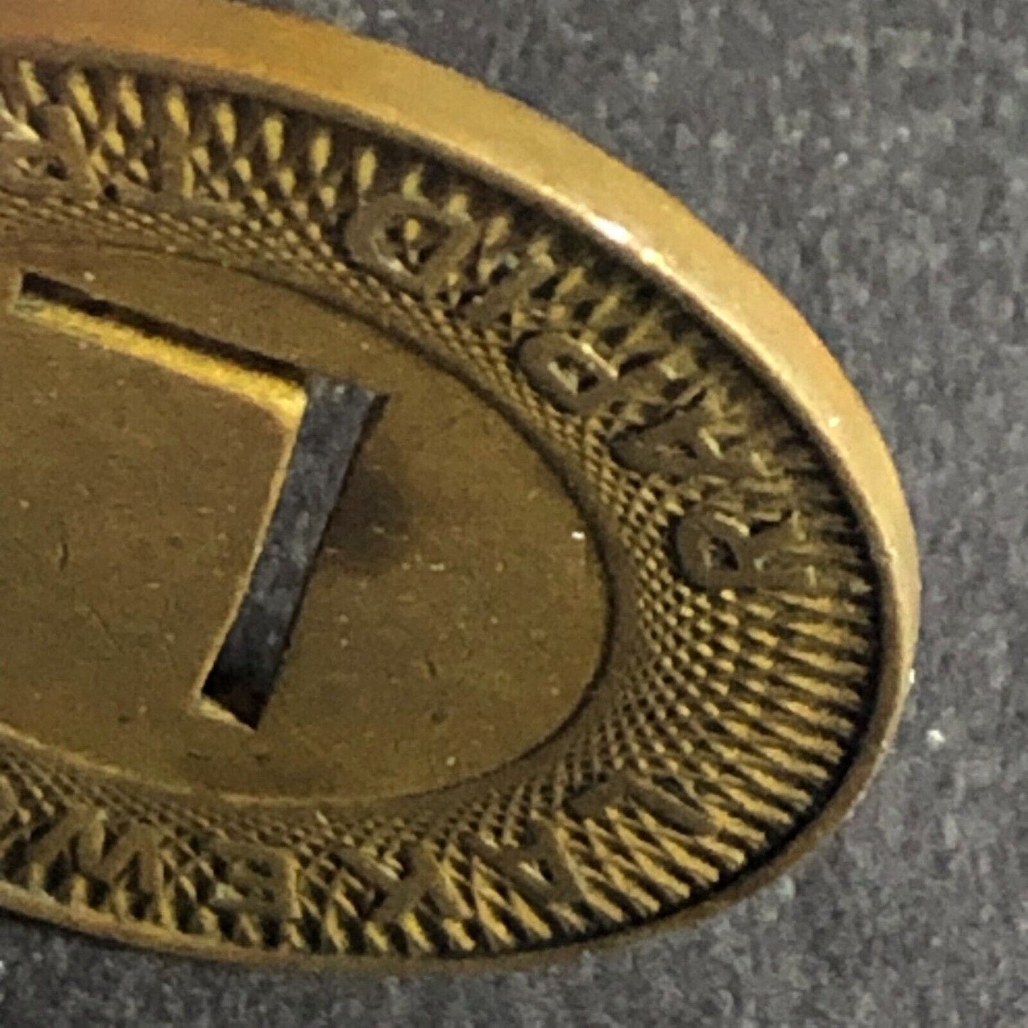 Lakewood Rapid Transit (Ohio) Brass G/F One Way Fare Token - 23mm