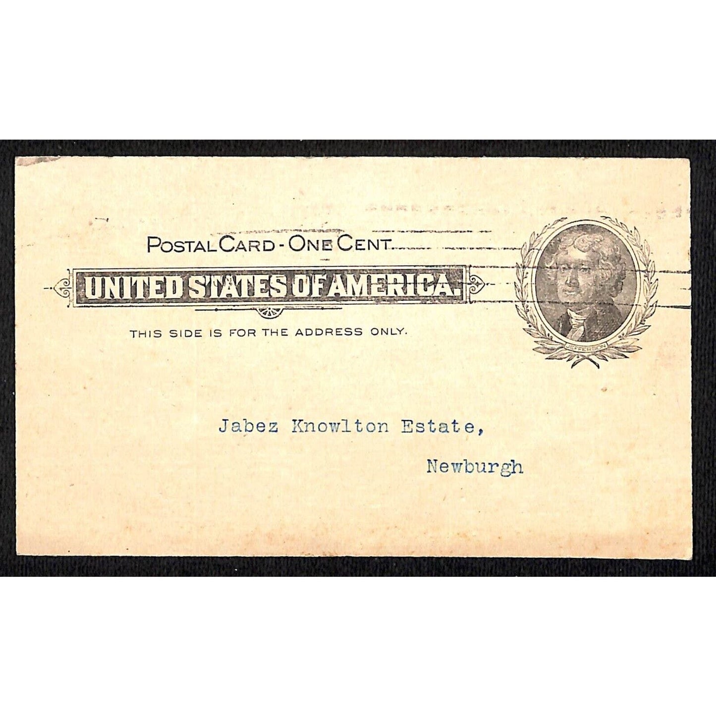 Newburgh, ME 1901 Bankruptcy Final Meeting Notice Card Postal Card VGC
