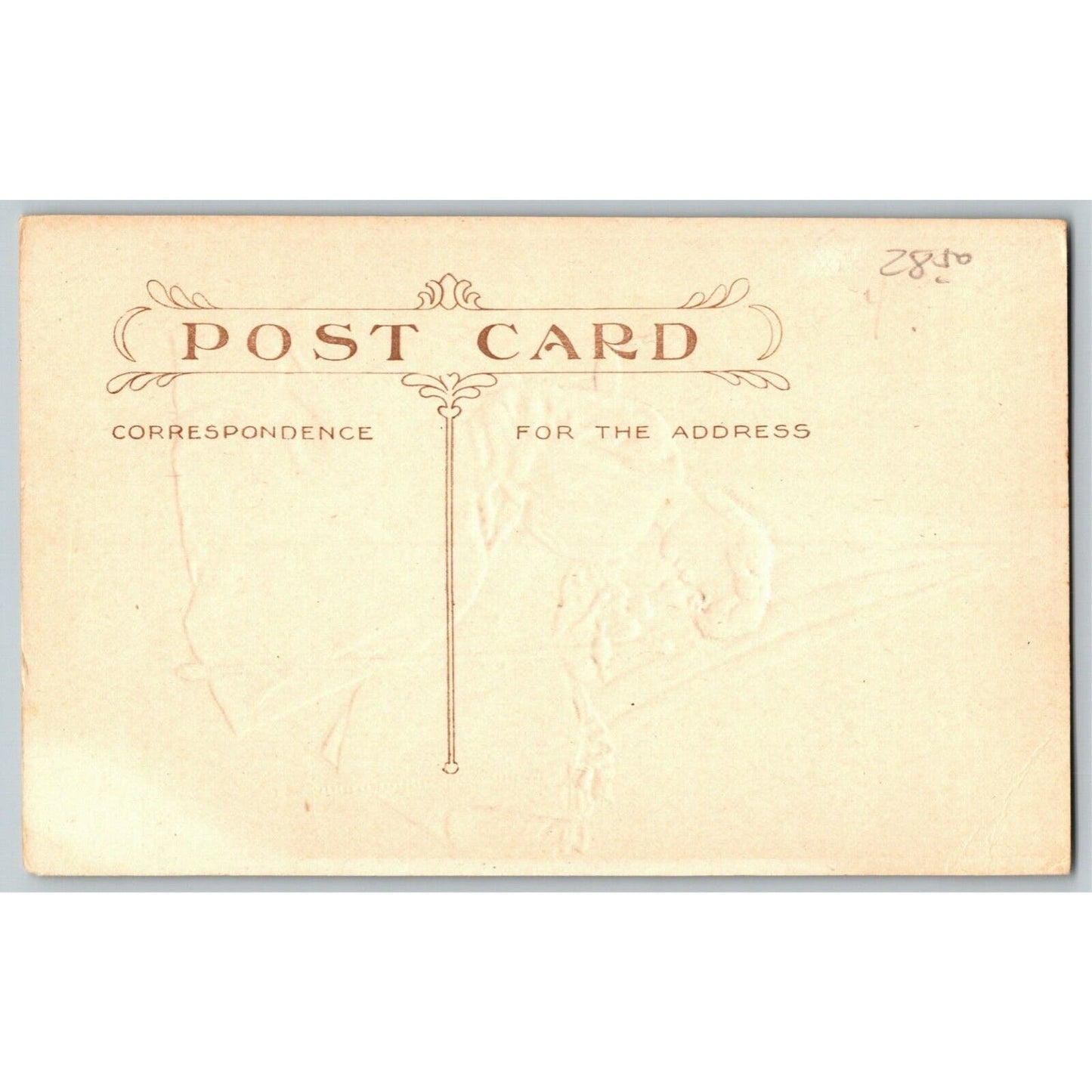 US Flag Patriotic Postcard c1909 "Contemplation" Embossed - Not Posted