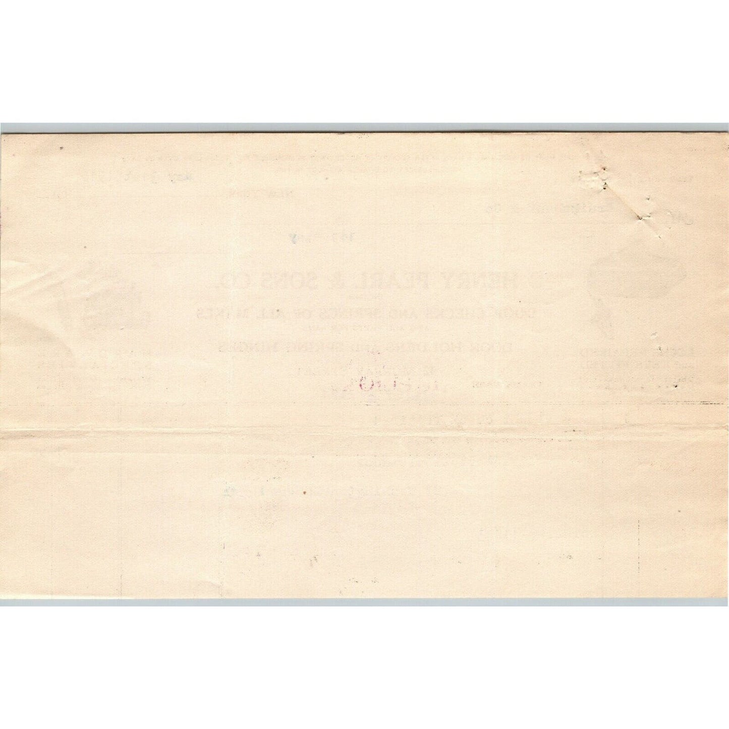 1916 "Henry Pearl & Sons Co." Door Springs Billhead Letterhead Murray St, NYC