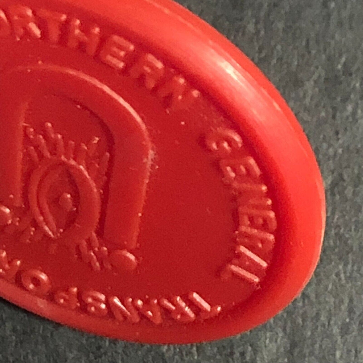 Northern General Transport England Plastic Token Red 1D 25mm c1950's-60's