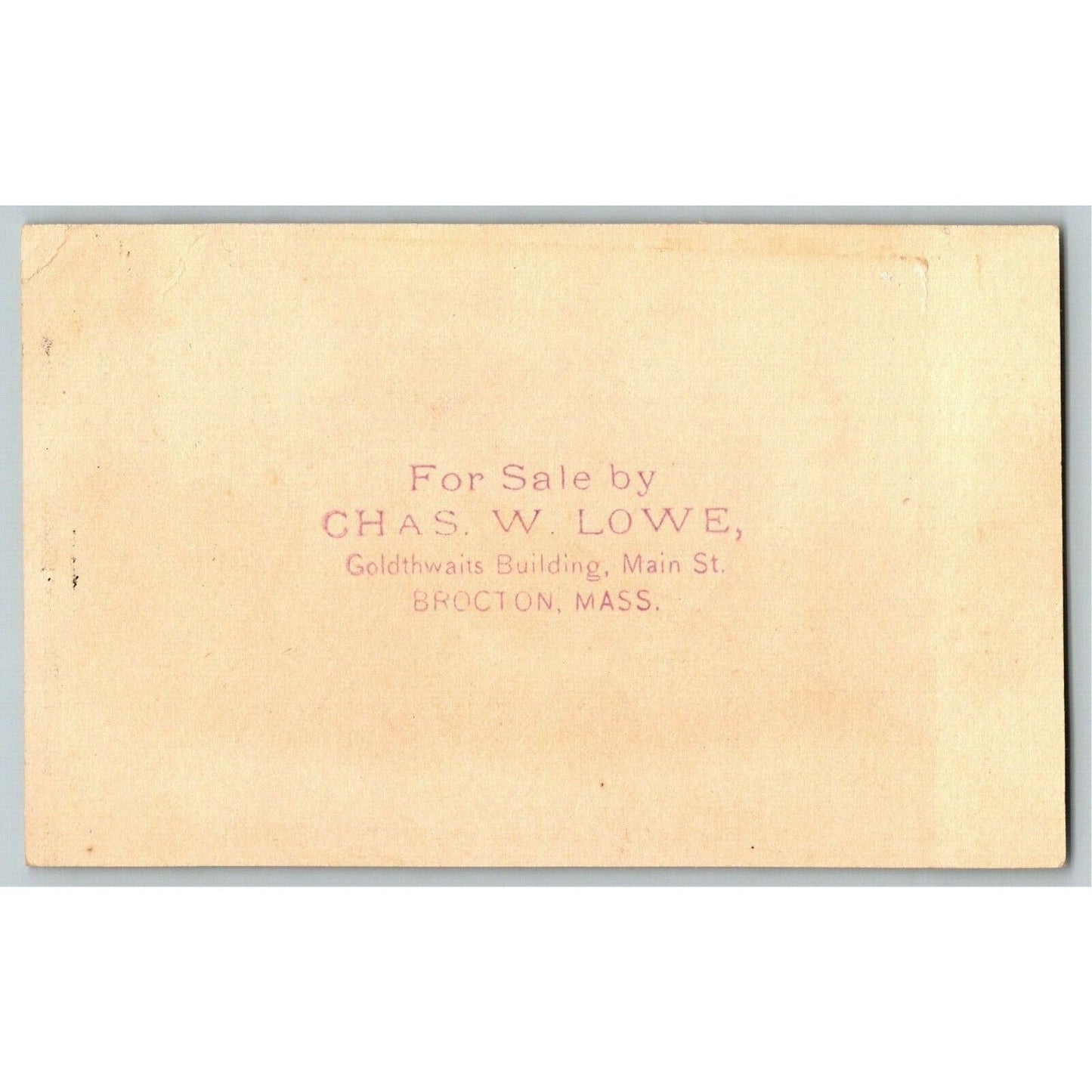 Victorian Trade Card Helpmate Sewing Machine Chas. W. Lowe Brockton, MA Sailboat