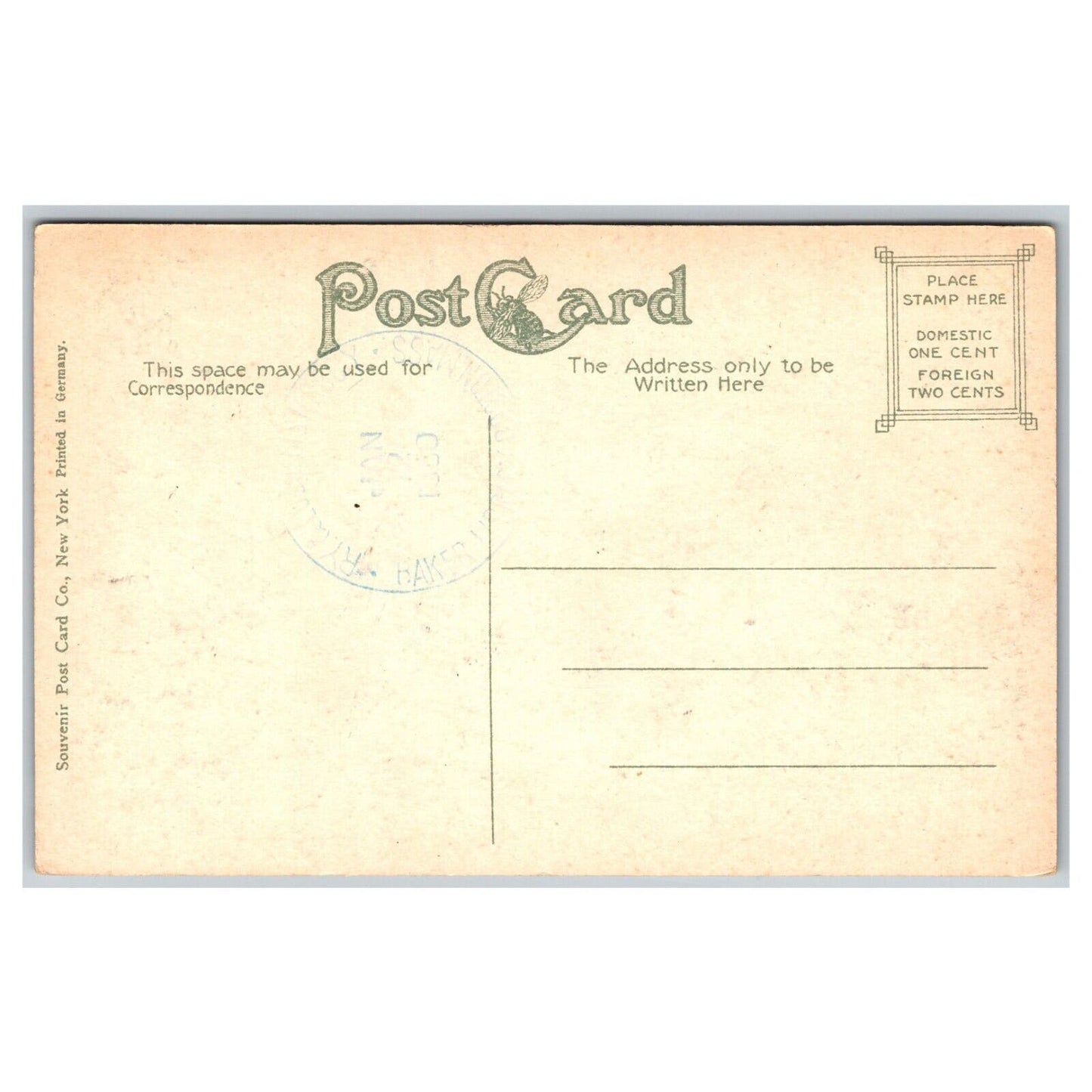 c1910 Penn Railroad Crossing Elizabeth, NJ Postcard Stone Bridge PM 1950