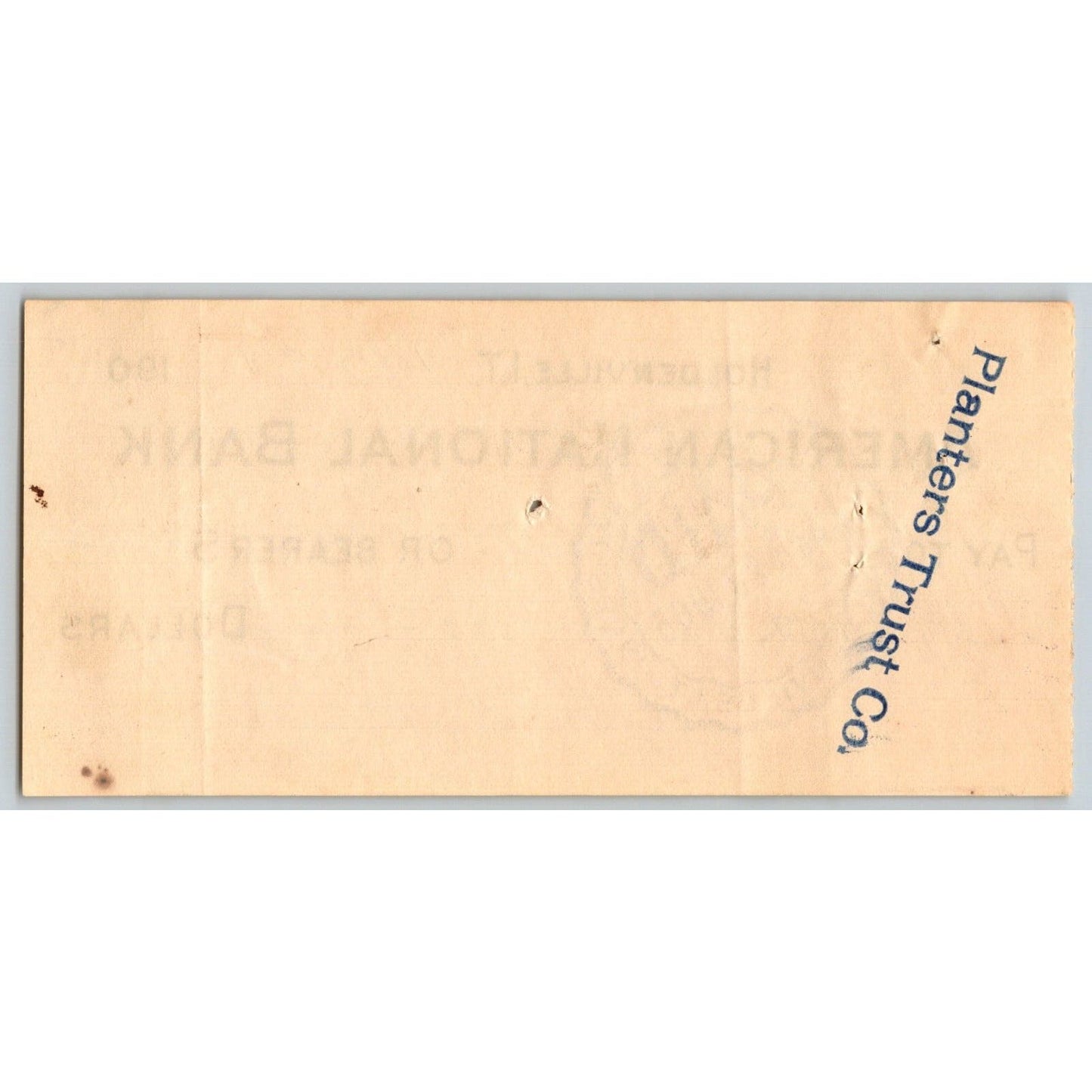 Holdenville, OK Indian Territory 1905 American National Bank Check - Scarce