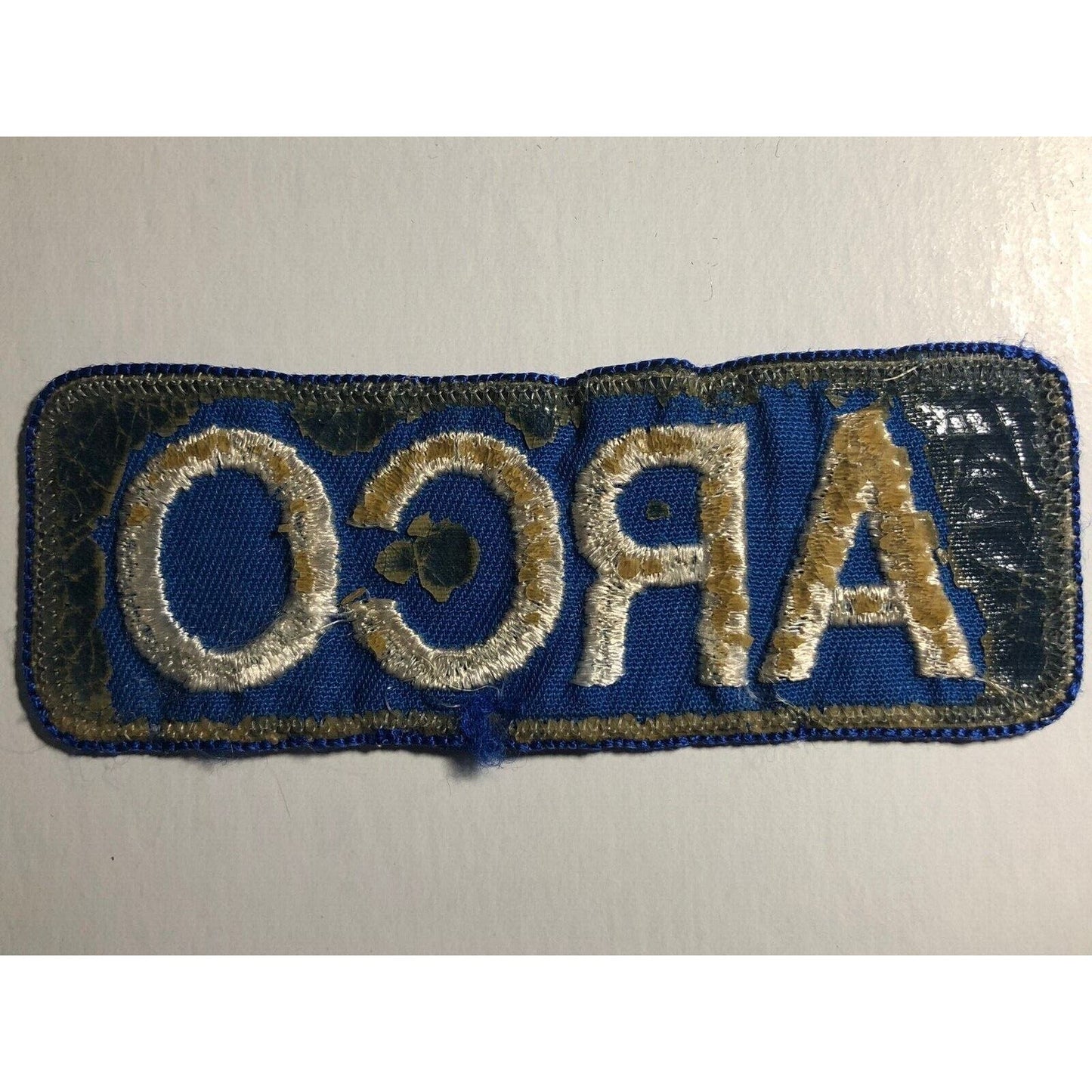 ARCO Atlantic Richfield Vintage Embroidered Patch c1970's-80's 1 3/8" x 4"