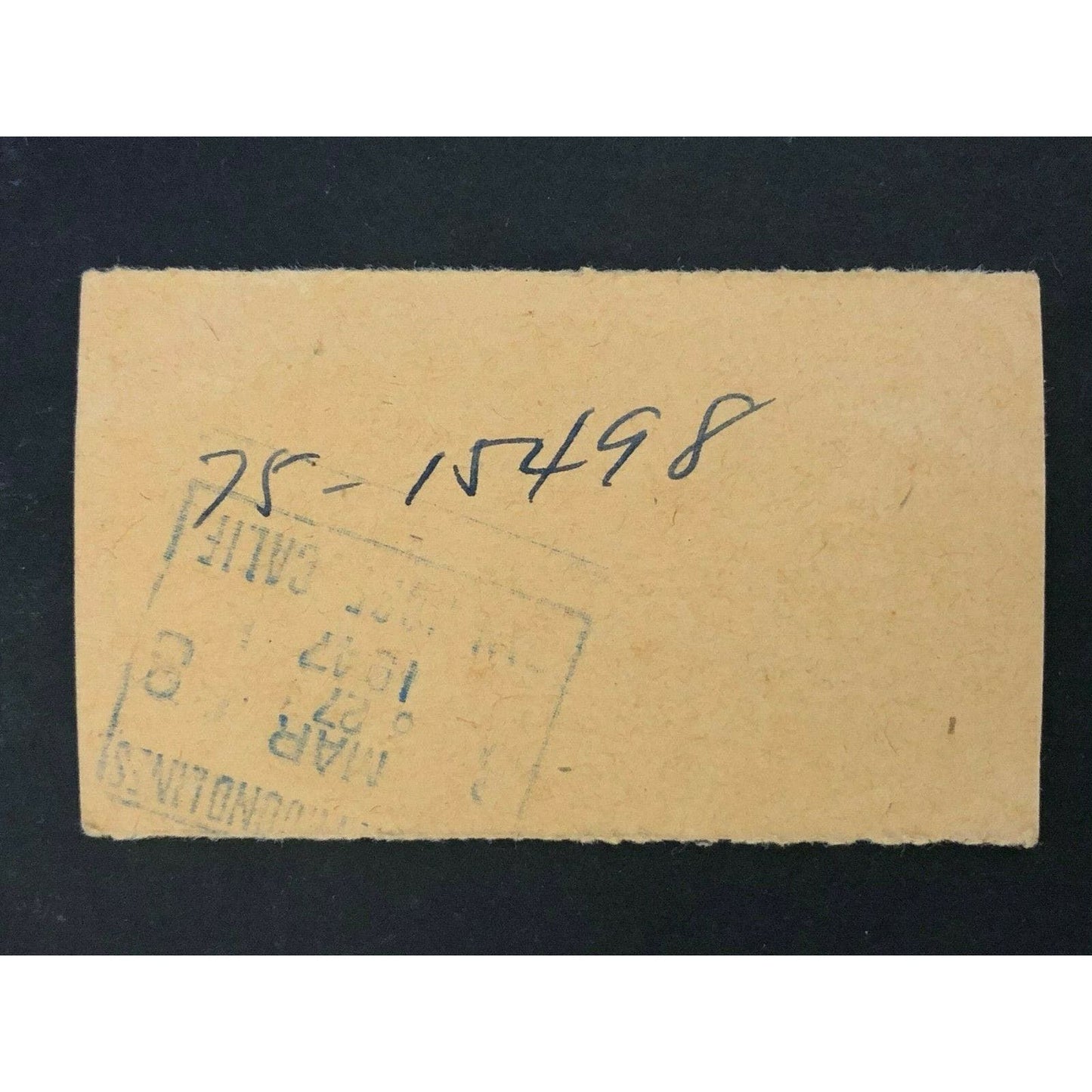 Pacific Greyhound Bus Lines I.D. Check / Ticket "San Jose" 71161 c1945-1955